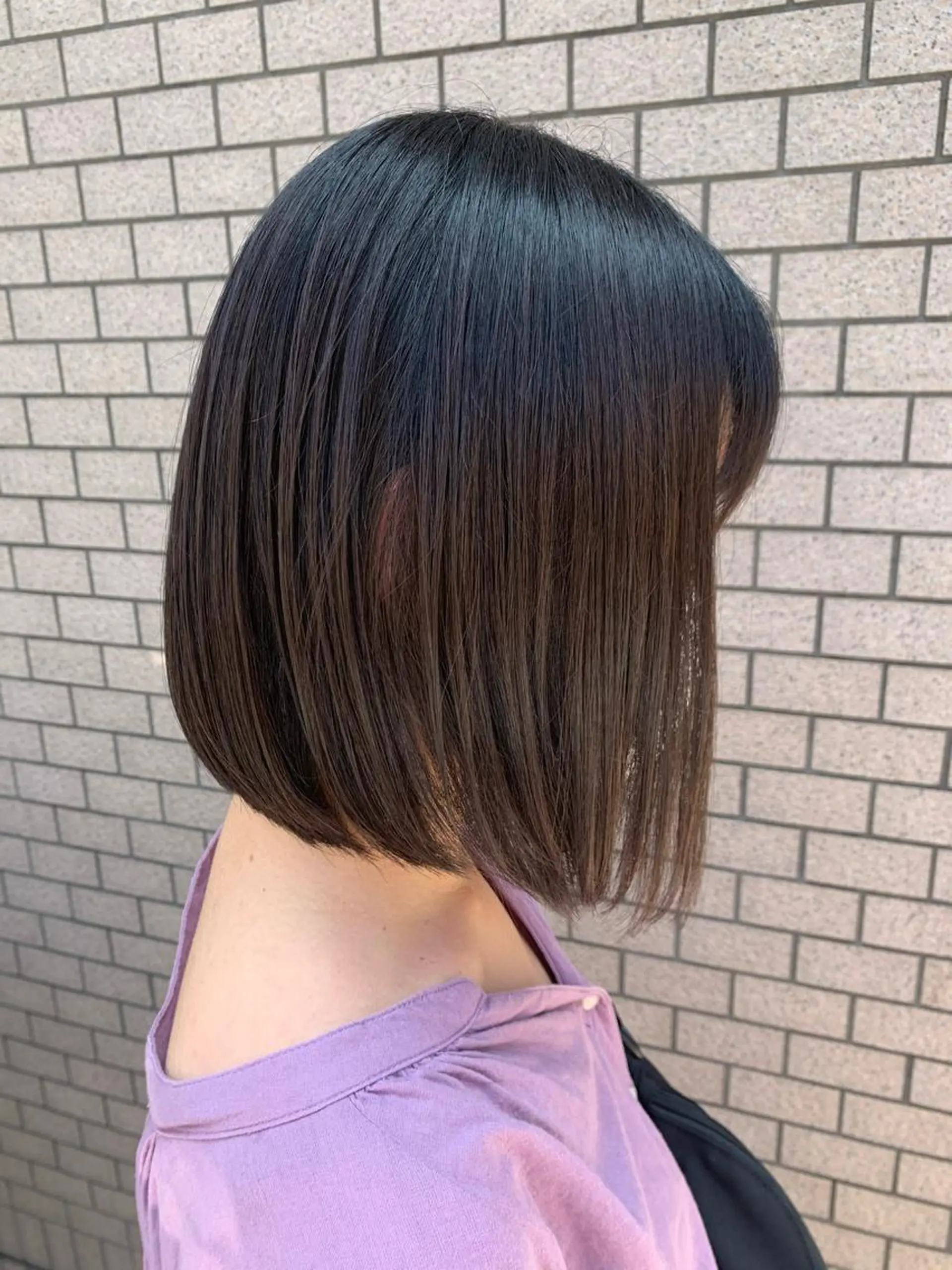 ショート 切りっぱなしボブ ボブ 透明感ハイライト◎ 伊藤夏海のヘアスタイル