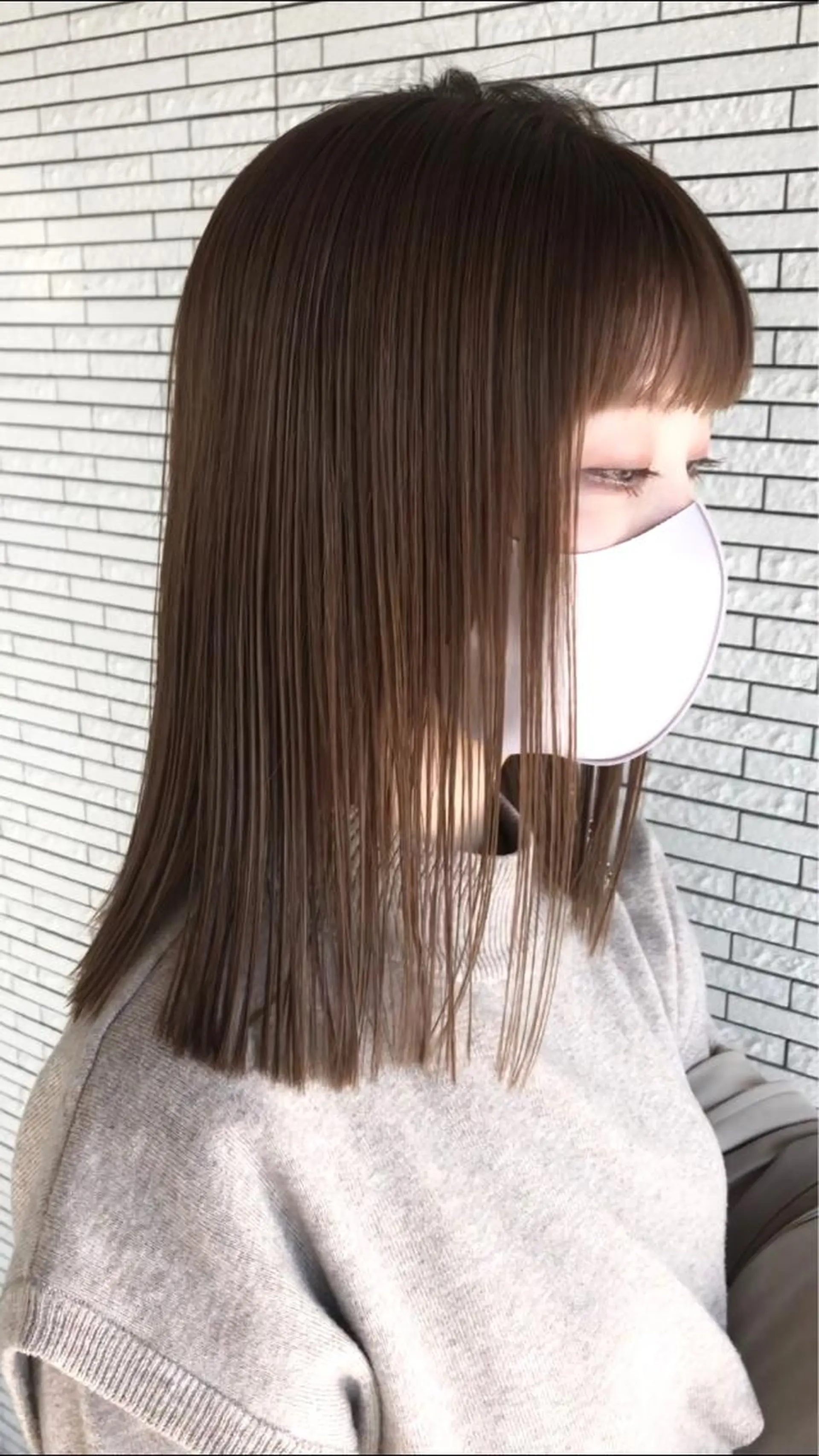 ミディアム カラー ヘアアレンジ ベージュカラー ハイライトカラー ハイライト クドウレイ fifth渋谷のヘアスタイル
