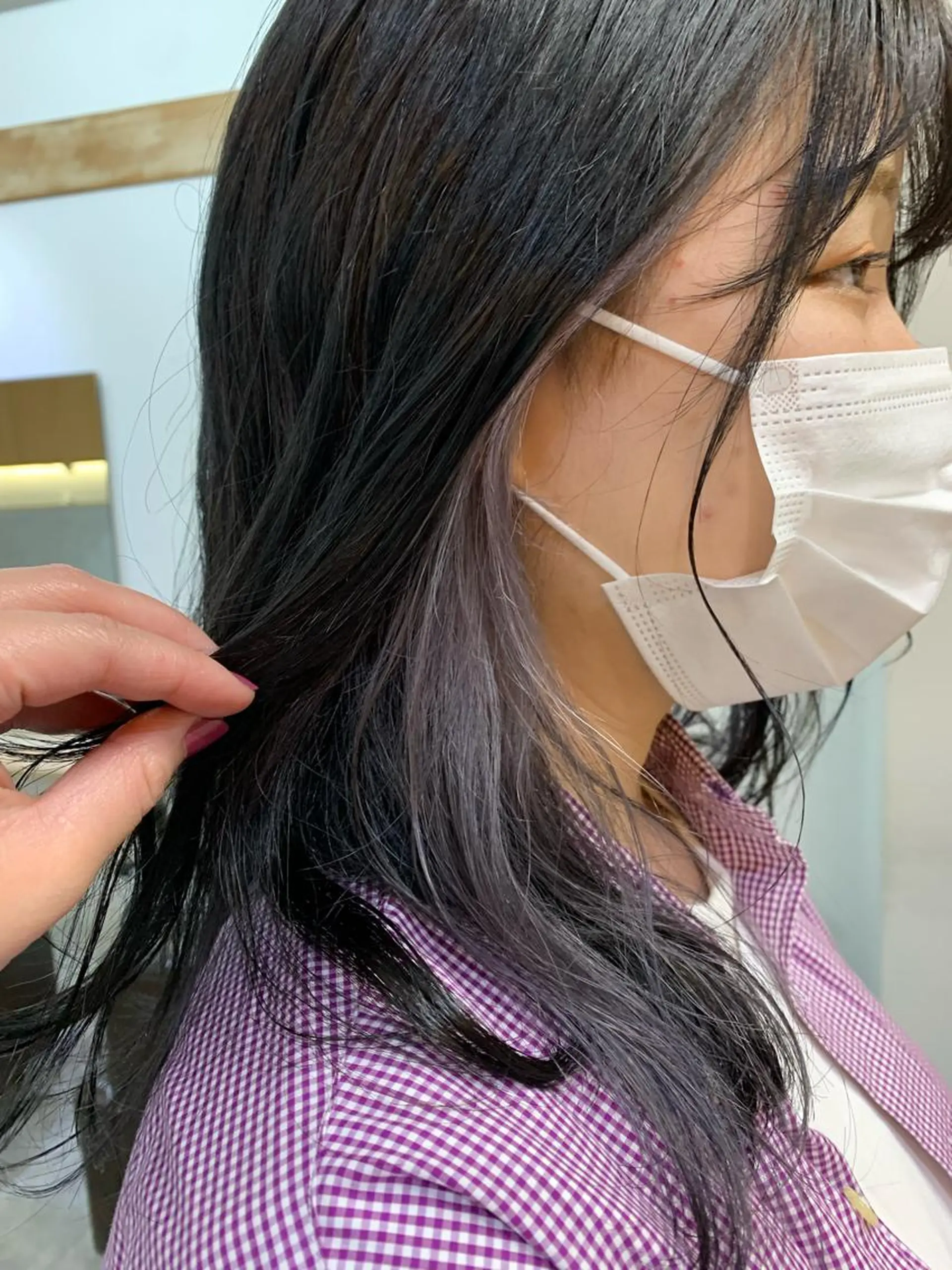 セミロング 東のりか/ハイトーン ブリーチカラー/ボブのヘアスタイル