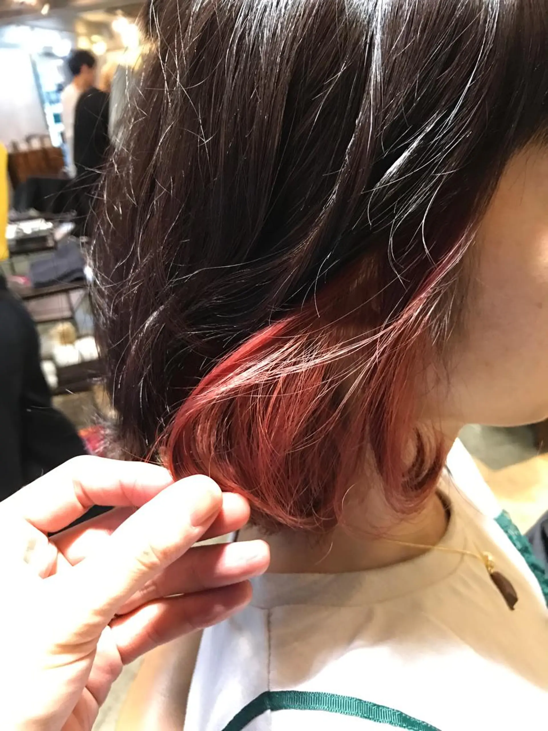 ショート カラー ダブルカラー インナーカラー サロンドミルク 原宿のヘアスタイル