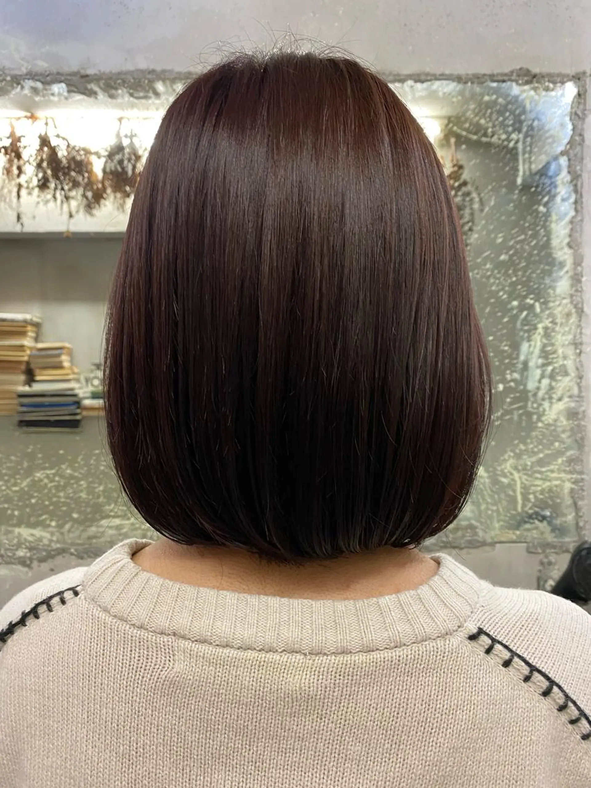 ミディアム カラー ヘアアレンジ ブラウンカラー ピンクカラー お任せヘア☘️☘️ 及川渚のヘアスタイル