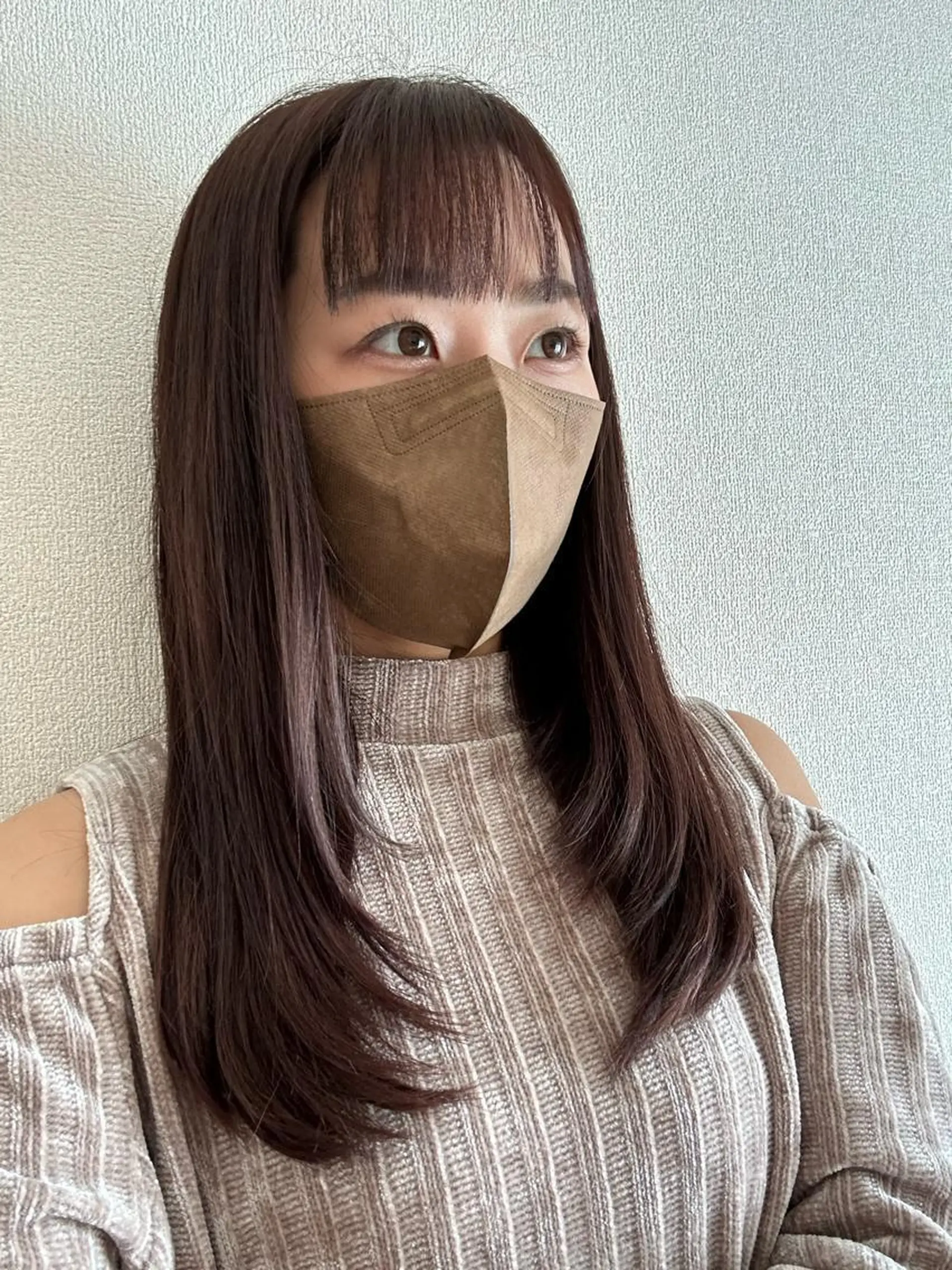 ロング カラー 顔まわりレイヤー 顔周りカット レイヤーカット メンズ特化美容師 岩田拓海のヘアスタイル