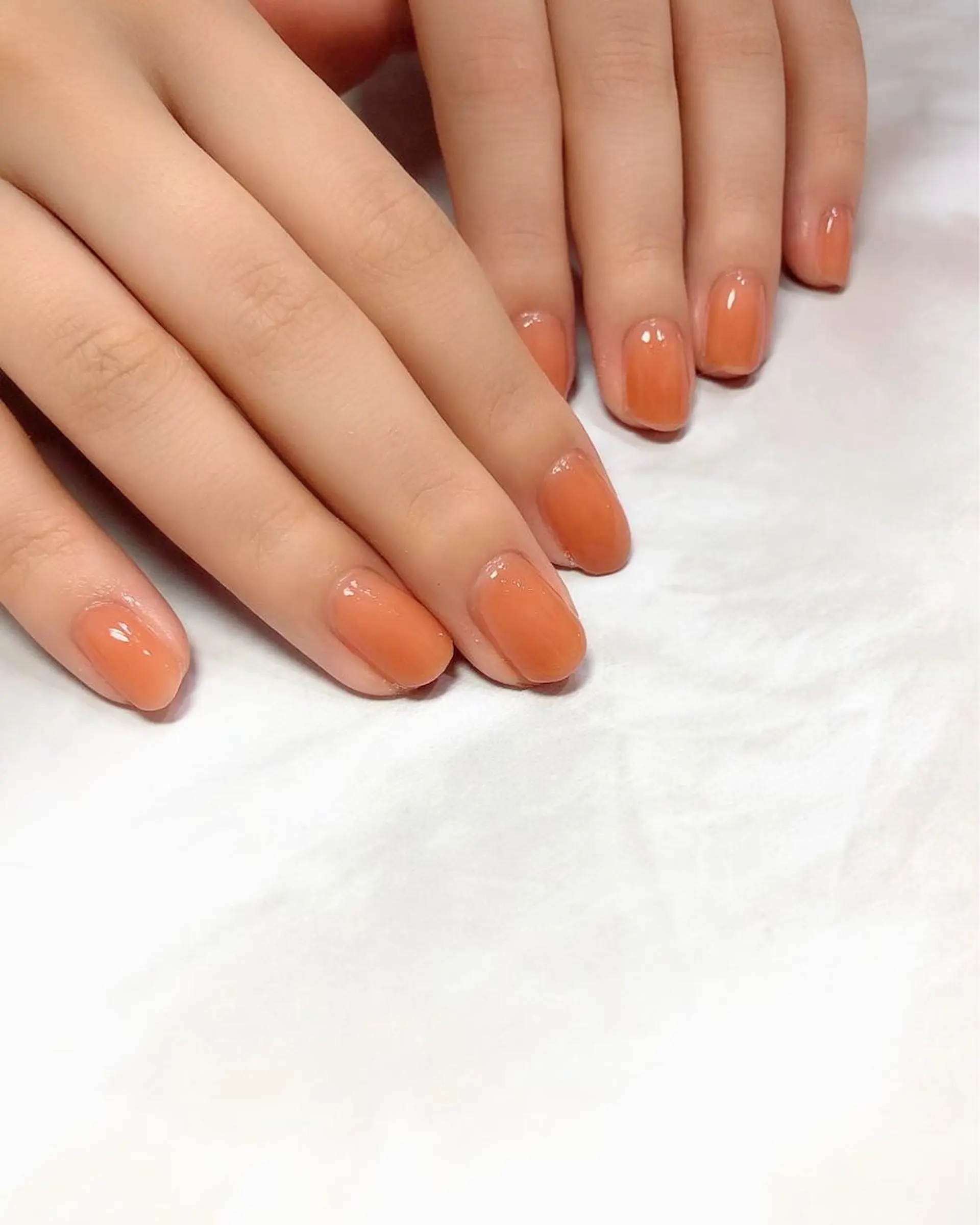 ネイル オレンジ 梅津 郁美のネイルデザイン