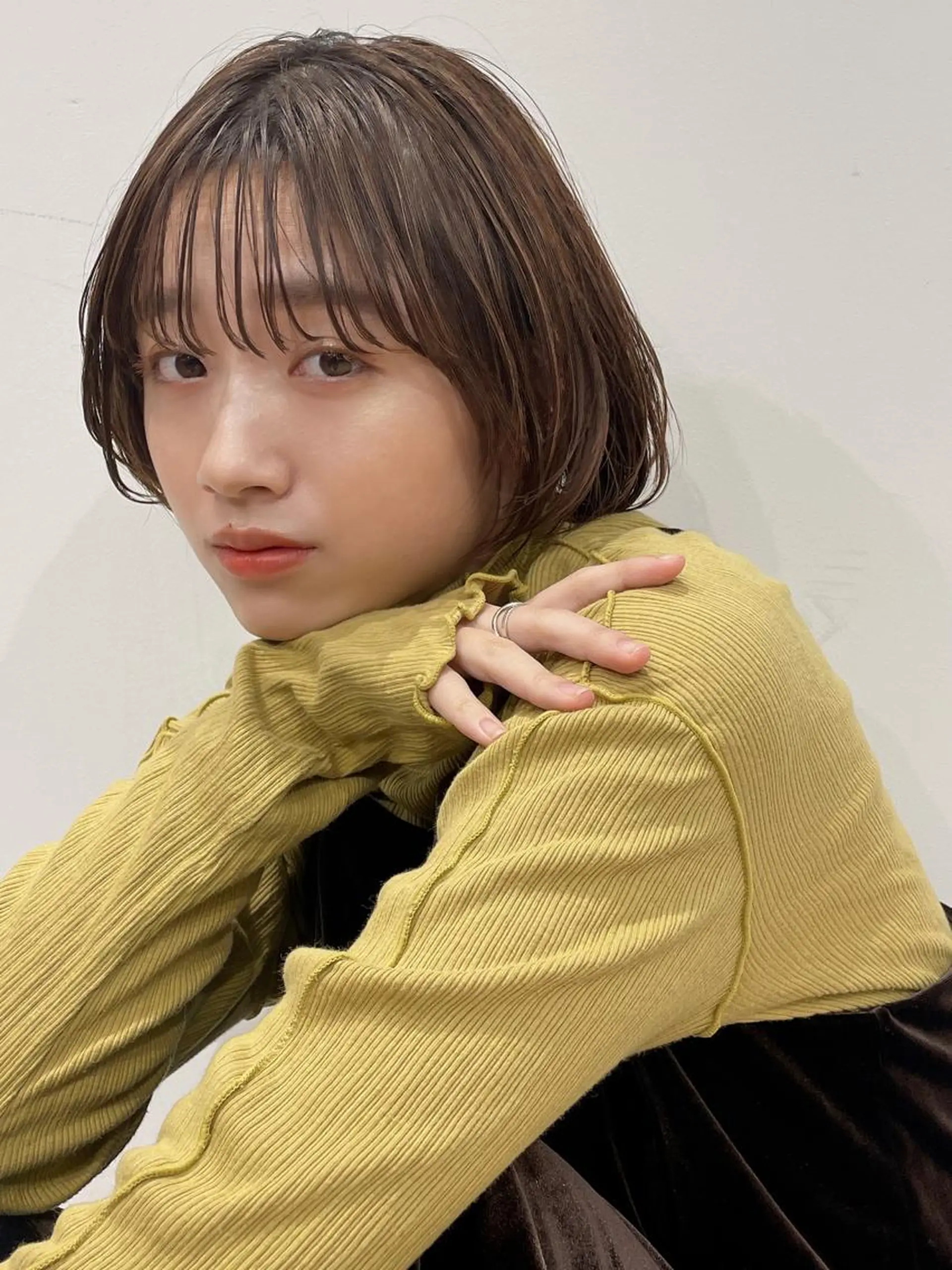 ショート カラー 梅田美容室 山崎海波のヘアスタイル