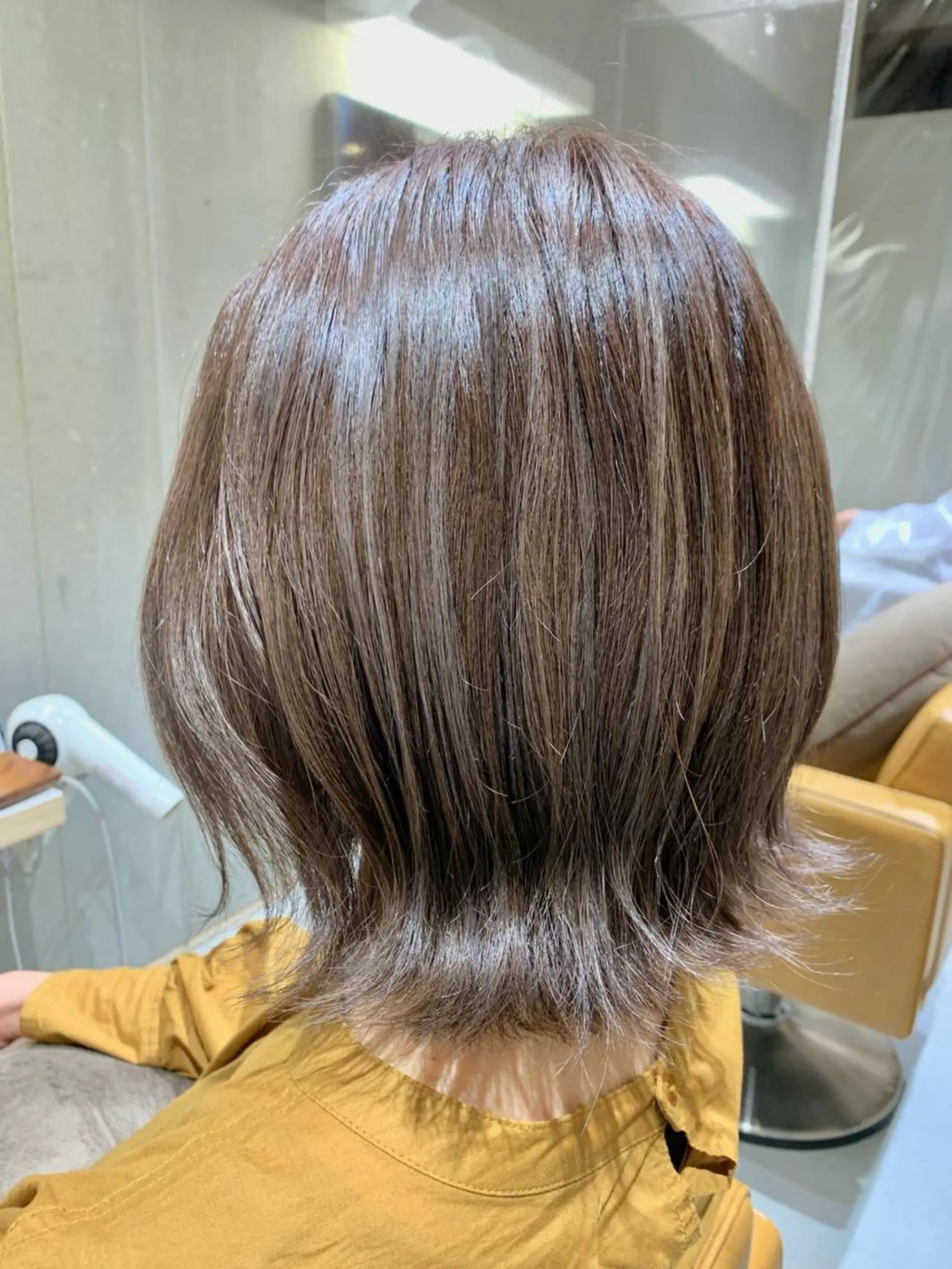 ミディアム カラー 縮毛矯正×艶カラー /中村勇太のヘアスタイル