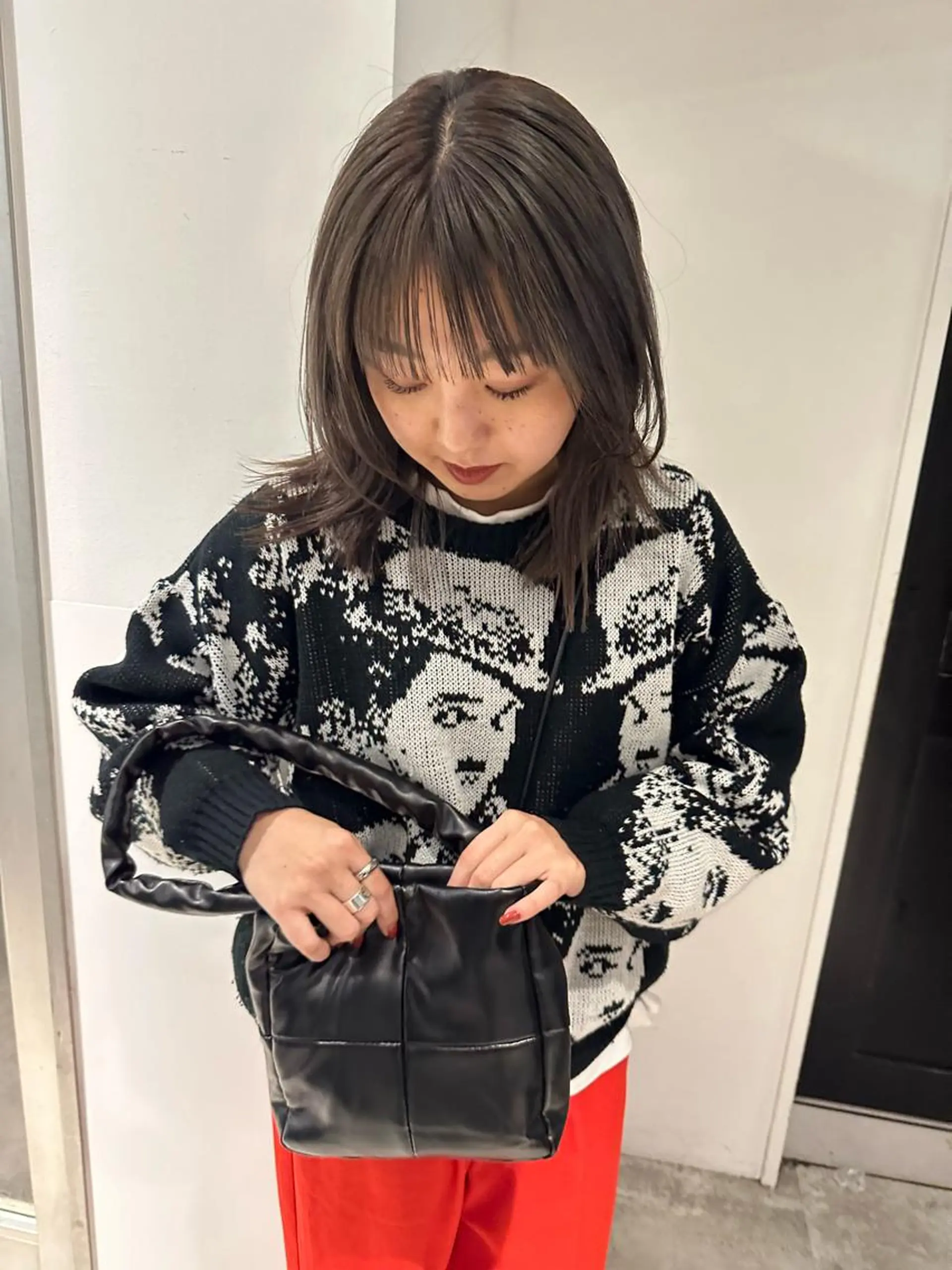 ミディアム カラー パーマ ヘアカラー トリートメント 似合わせ｜レイヤー 🪩yurikaのヘアスタイル