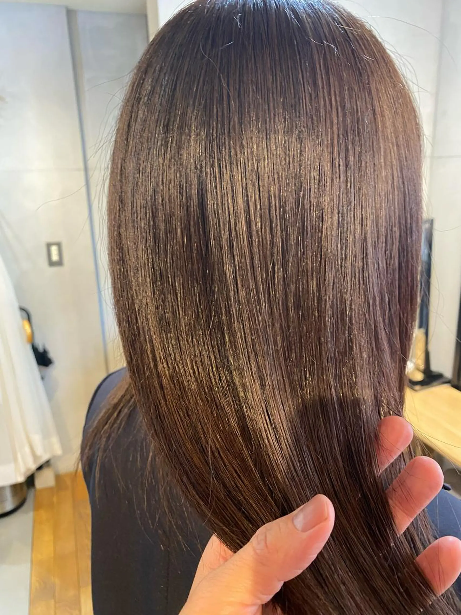 カット 縮毛矯正 conne& ririのヘアスタイル