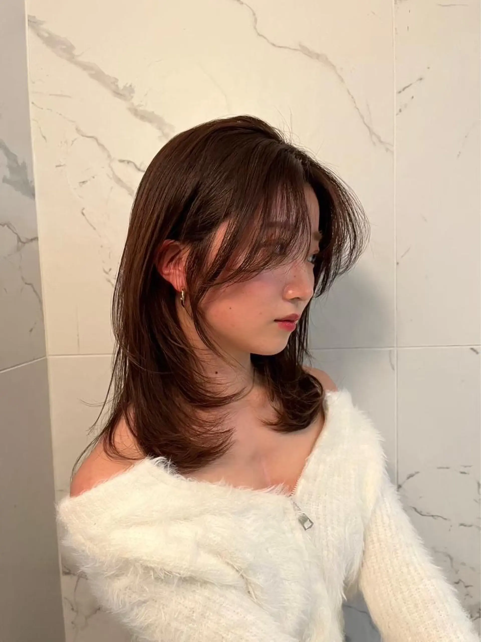 ロング カラー レイヤー/艶カラー /韓国ヘア/高松のヘアスタイル