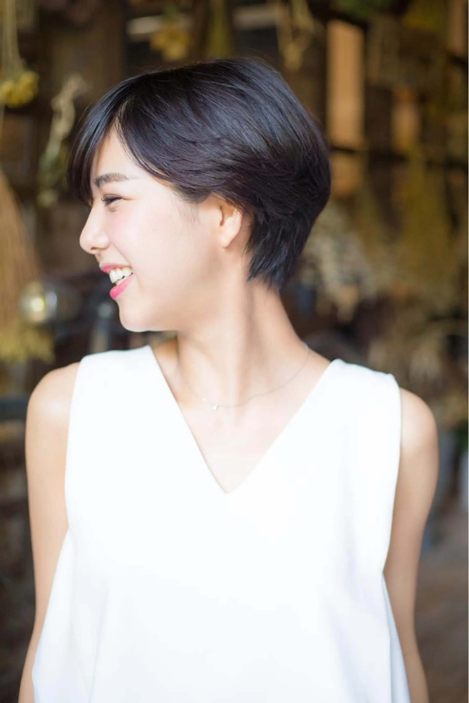 ショート カラー ヘアケア特化型サロン newi 京橋のヘアスタイル