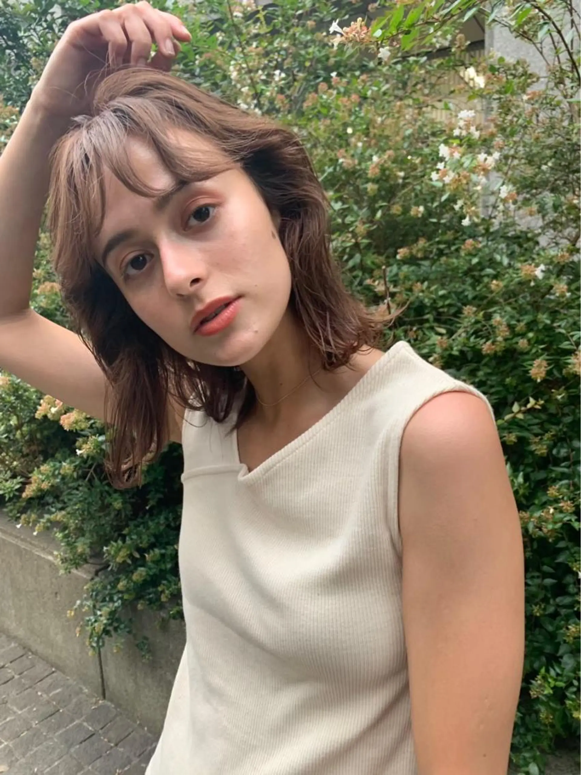 ミディアム カラー 韓国ヘア／レイヤー/ 🤍ayumuのヘアスタイル