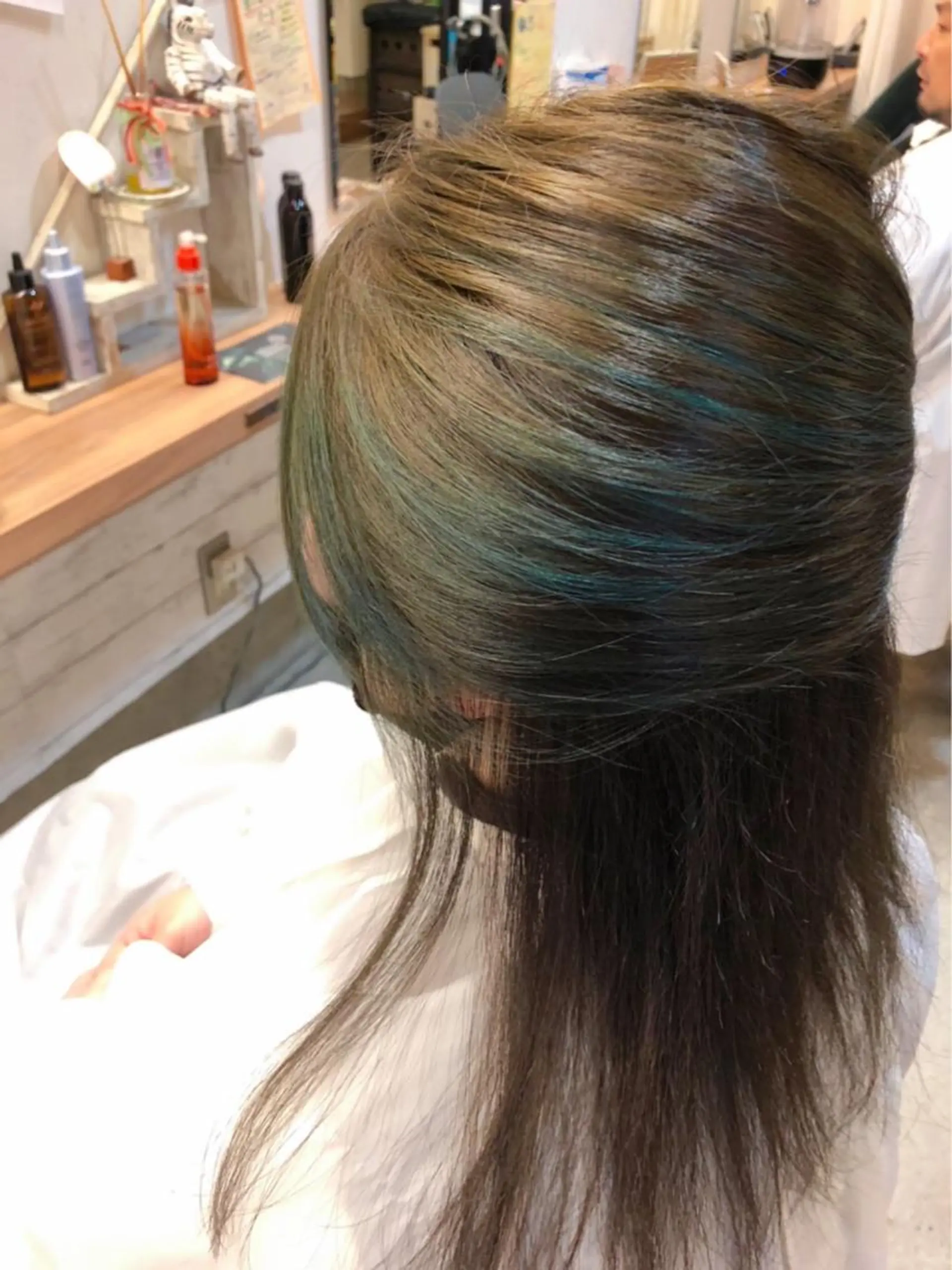 カラー ぐらんぐりーん 藤中のヘアスタイル