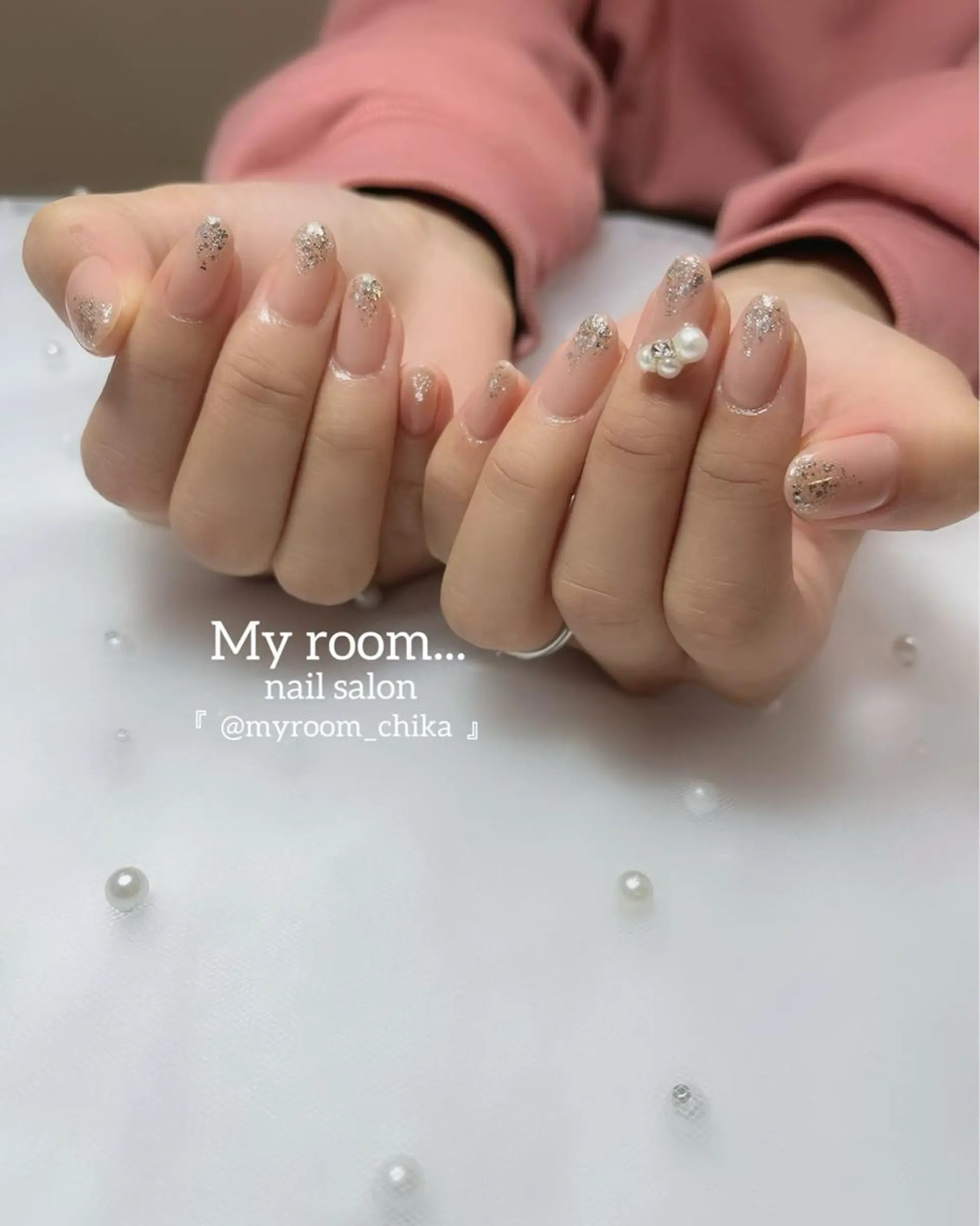 ネイル ラメ(グリッター) Amua.facial salon所属・ネイル・ハーブ Amua.新宿御苑のエステ・リラクイメージ