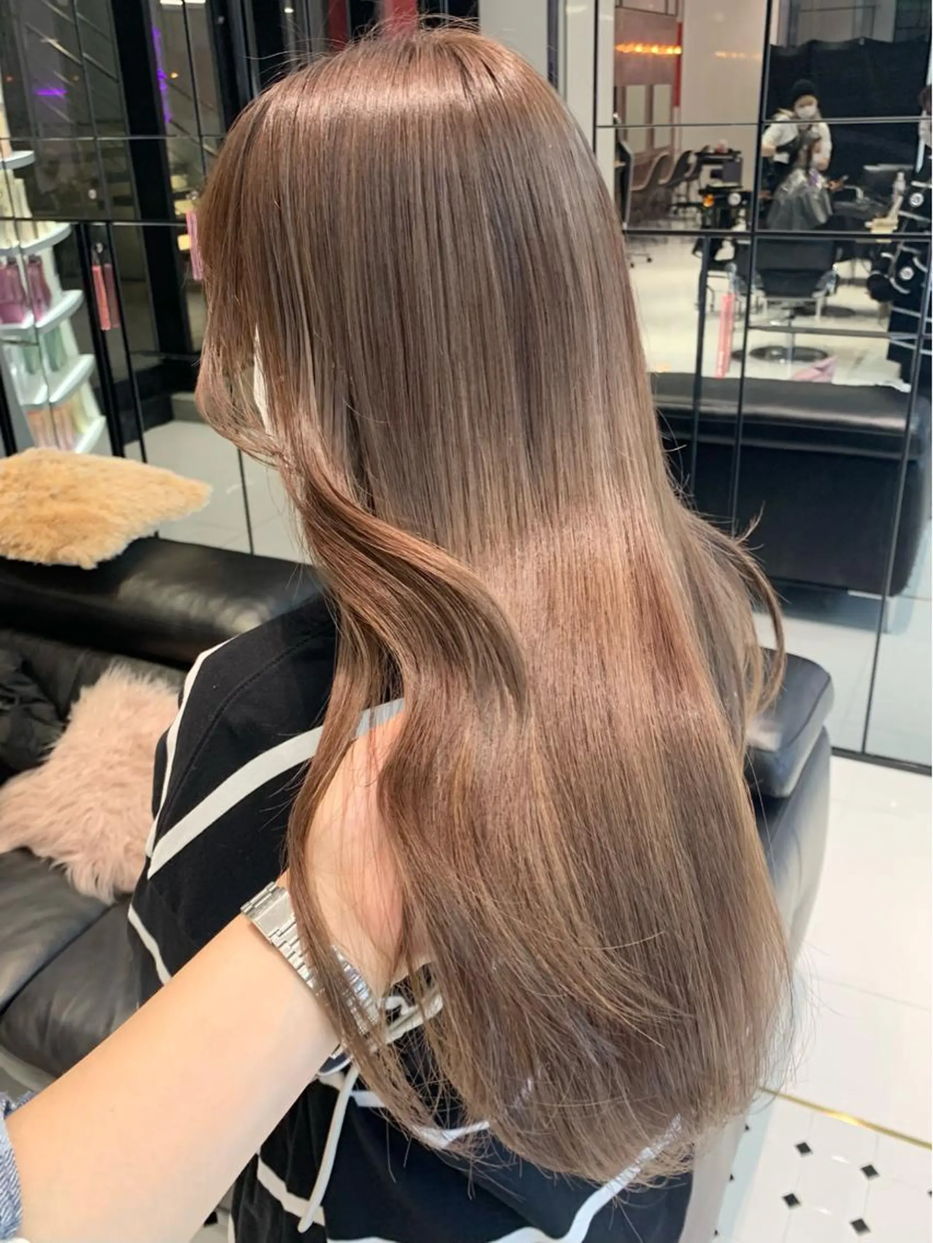 ロング カラー ブラウンカラー ハッシュカット/ハイ トーン/MANAMIのヘアスタイル