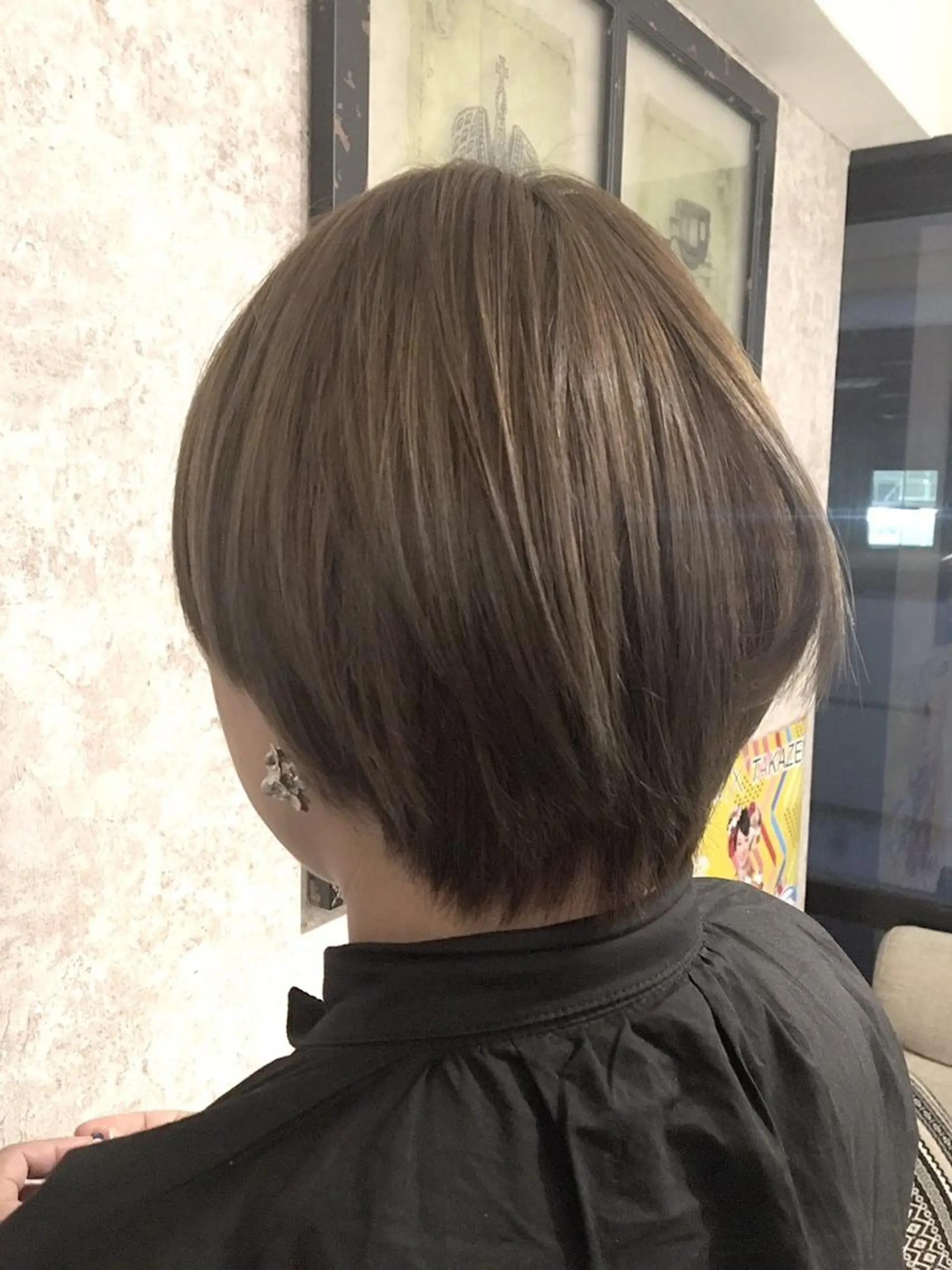 ミディアム カラー パーマ 小顔カット✨ 透明感カラー/村上のヘアスタイル