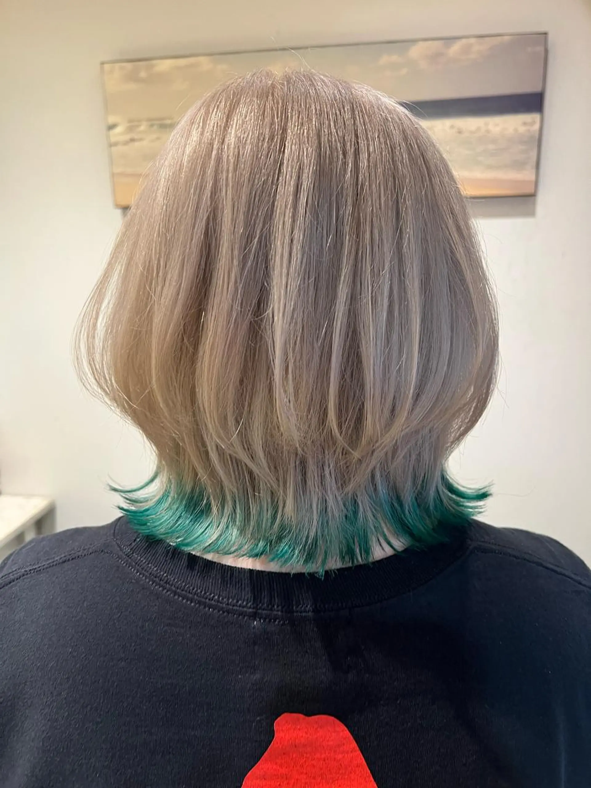 ミディアム カラー ヘアカラー トリートメント 渋谷ハイトーン/ デザインカラー阿部のヘアスタイル