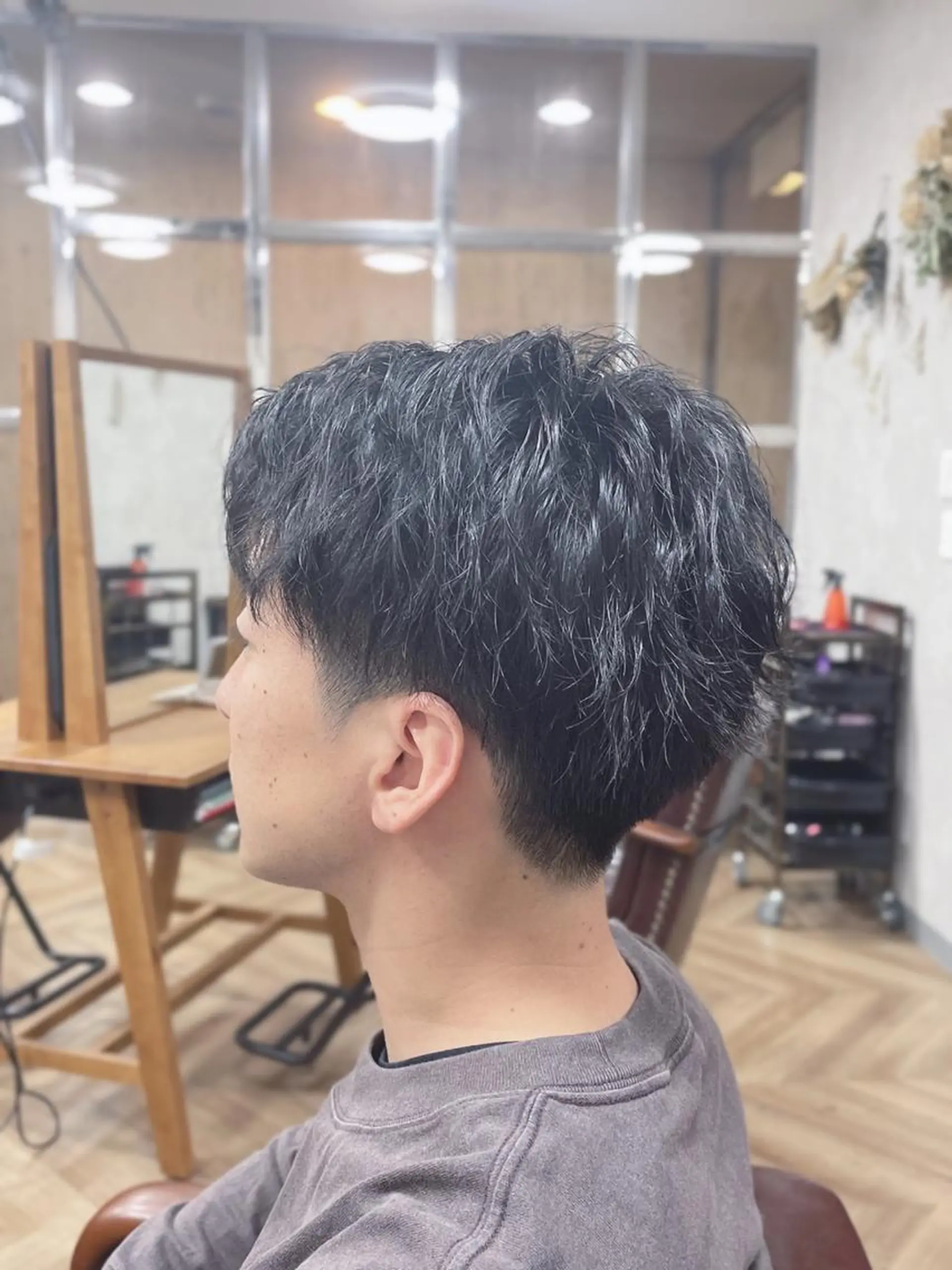 ショート メンズ メンズパーマ カット パーマ トリートメント 菊池 貢平のヘアスタイル