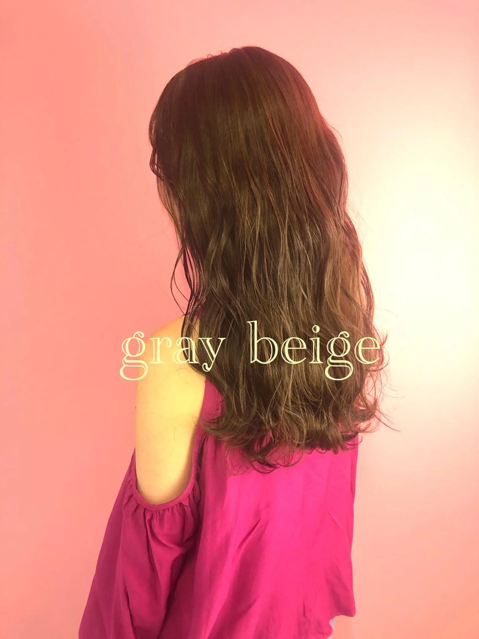 ミディアム カラー ベージュカラー _WHITE高槻所属・_WHITE高槻店 yusukeのヘアスタイル