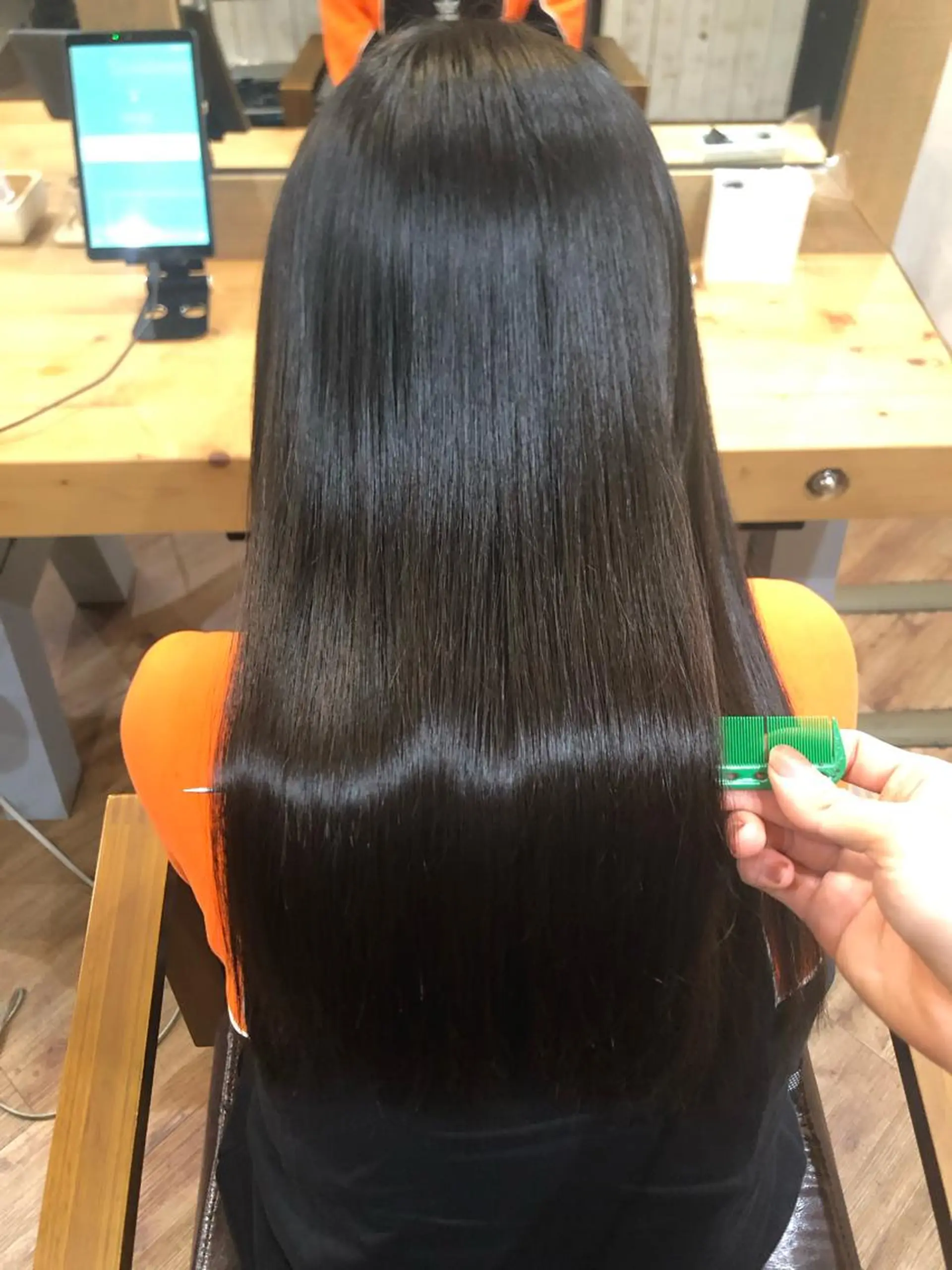 ロング パーマ 縮毛矯正/髪質改善 予約はリクエストからのヘアスタイル