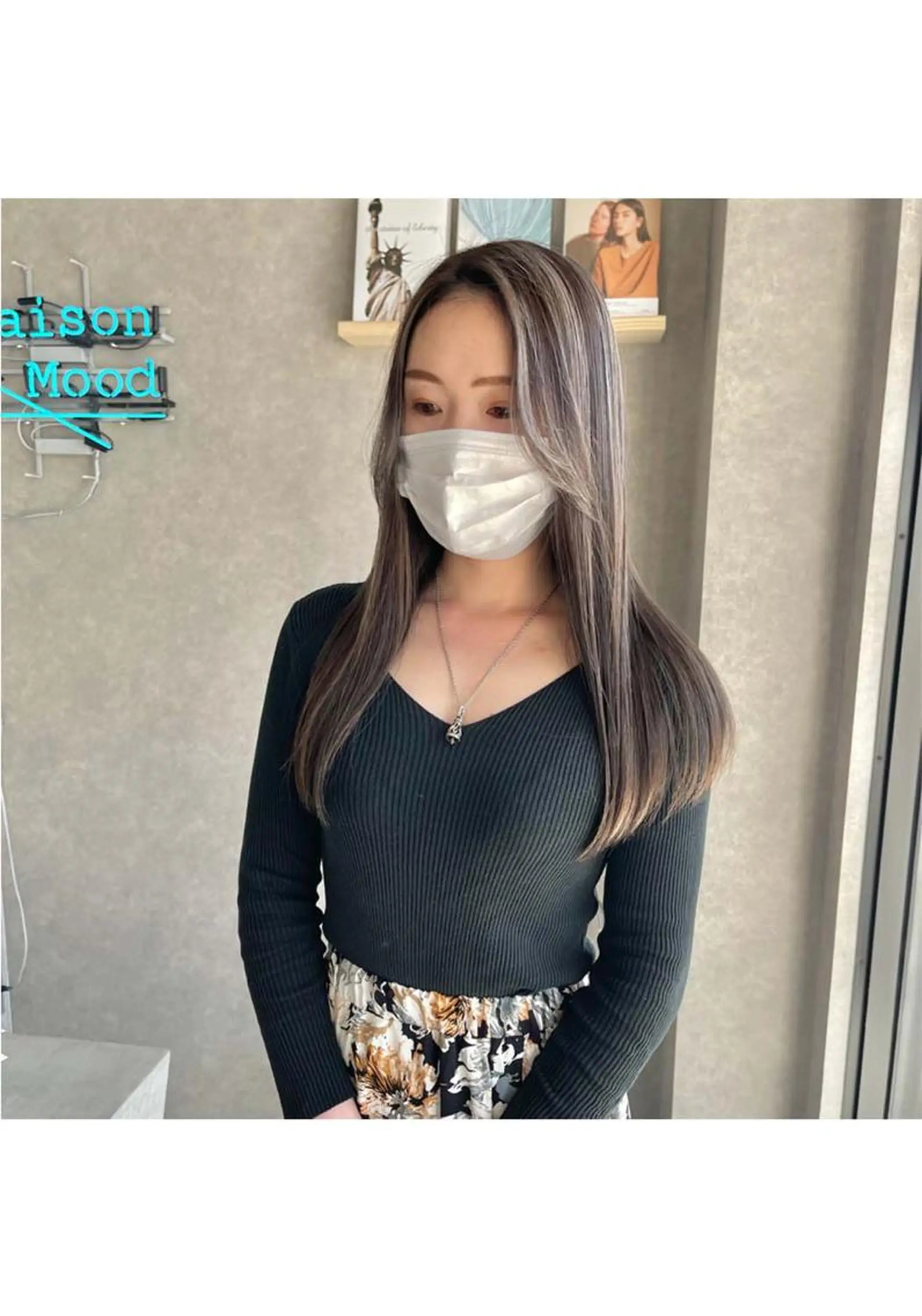 セミロング カラー ヘアカラー トリートメント 一ノ瀬 暁のヘアスタイル