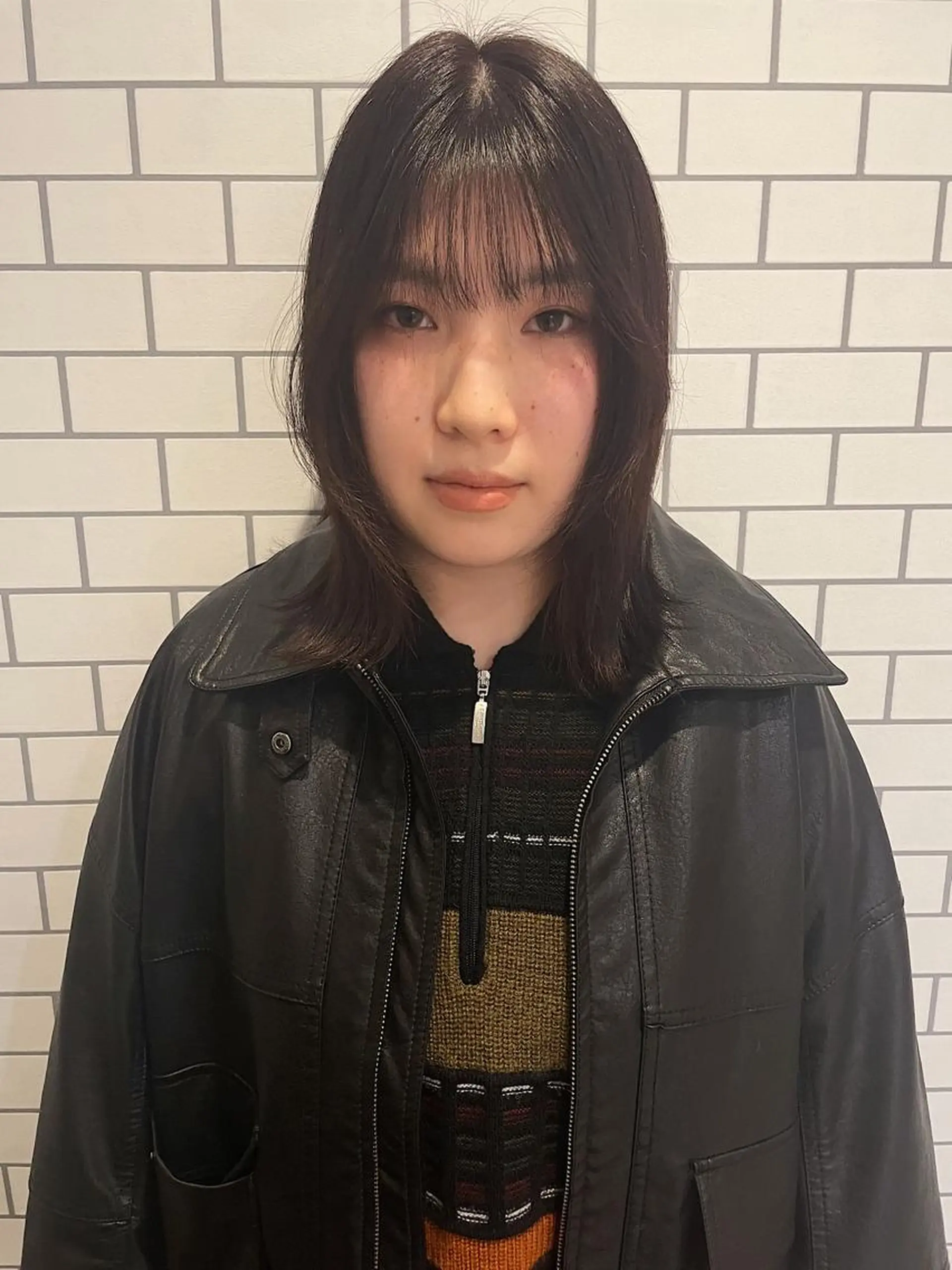 ミディアム カラー もりしま あやかのヘアスタイル