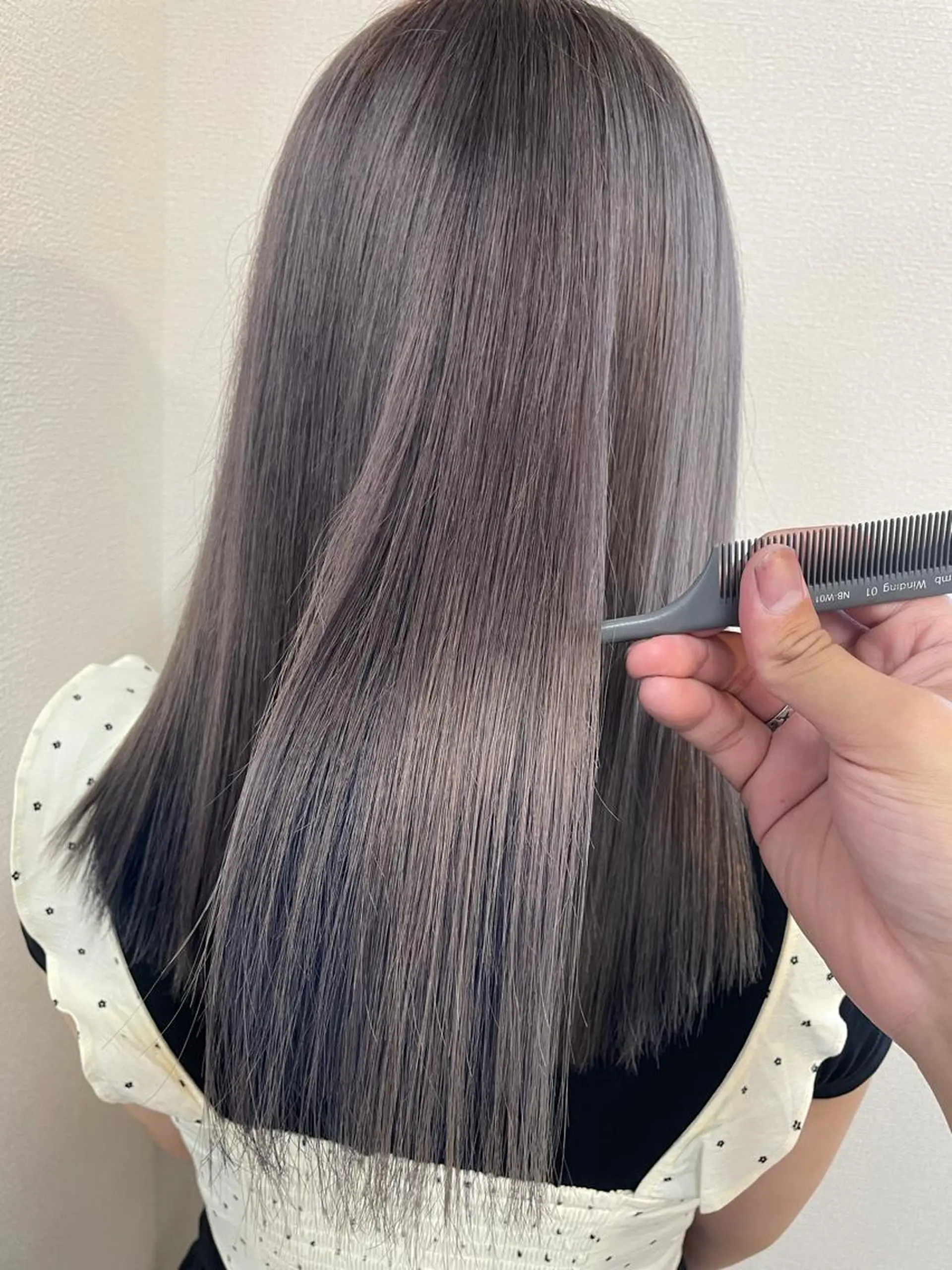 セミロング カラー ケアブリーチ /髪質 改善/古橋圭史郎のヘアスタイル