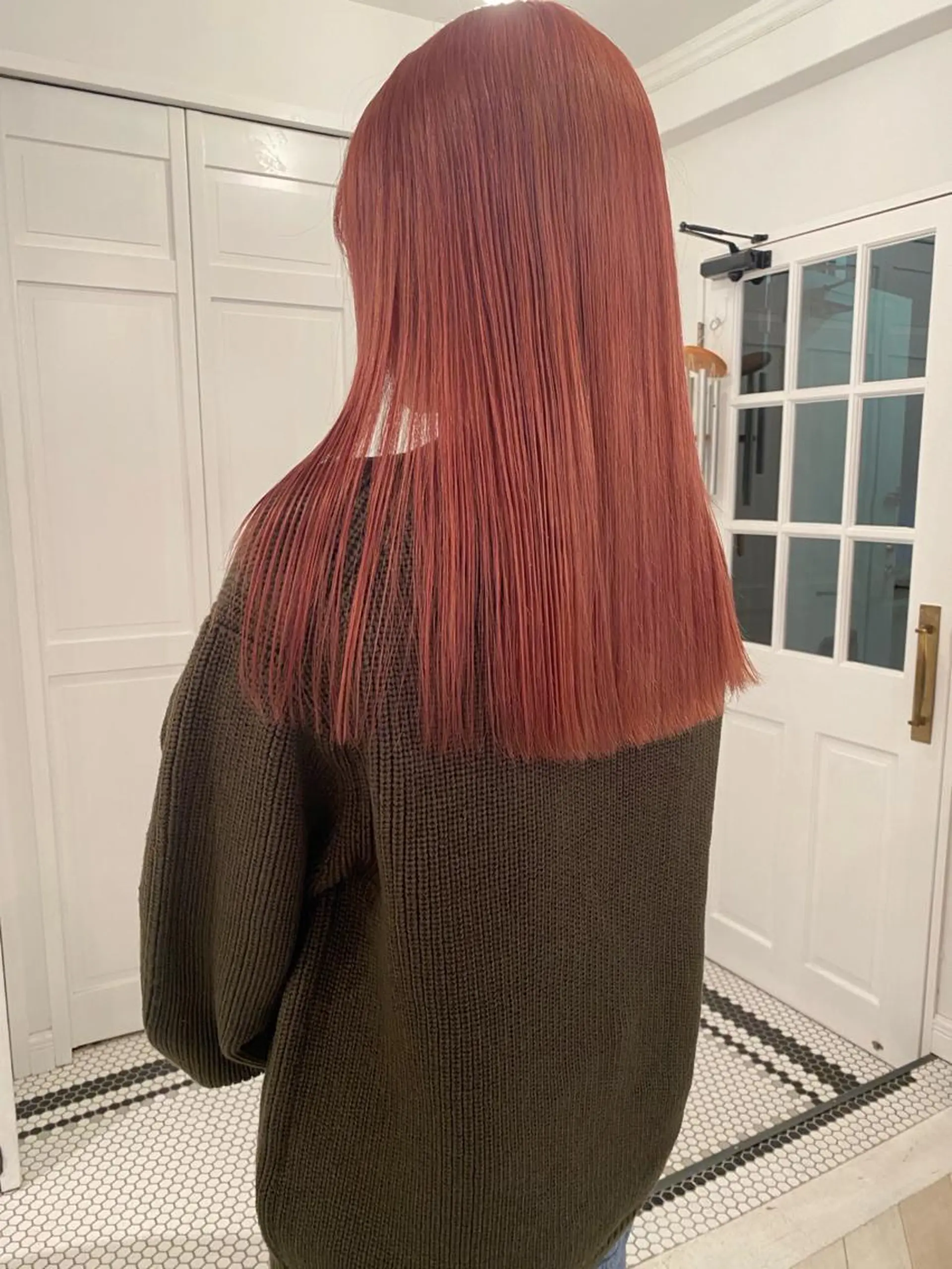 カラー ヘアカラー ブリーチカラー🎀 韓国風/寺門美優のヘアスタイル