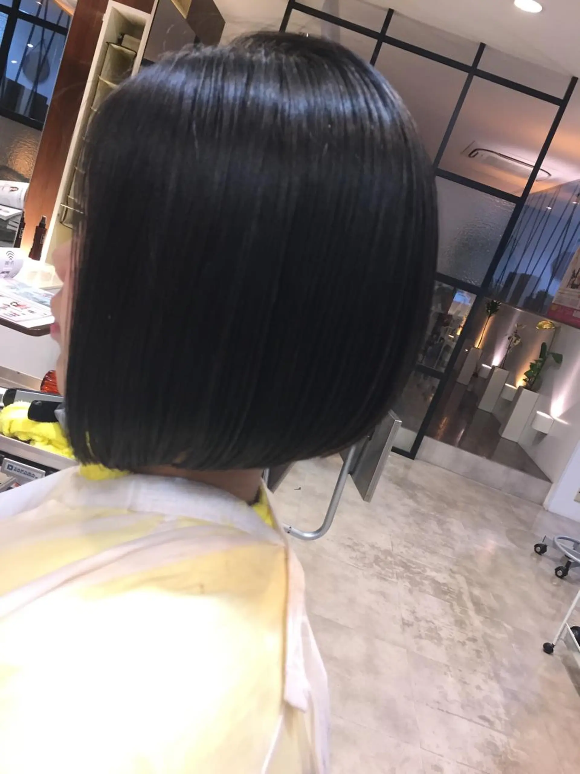 ショート 前下がりボブ ボブ メンズパーマ/難波/ 心斎橋　室園亮佑のヘアスタイル