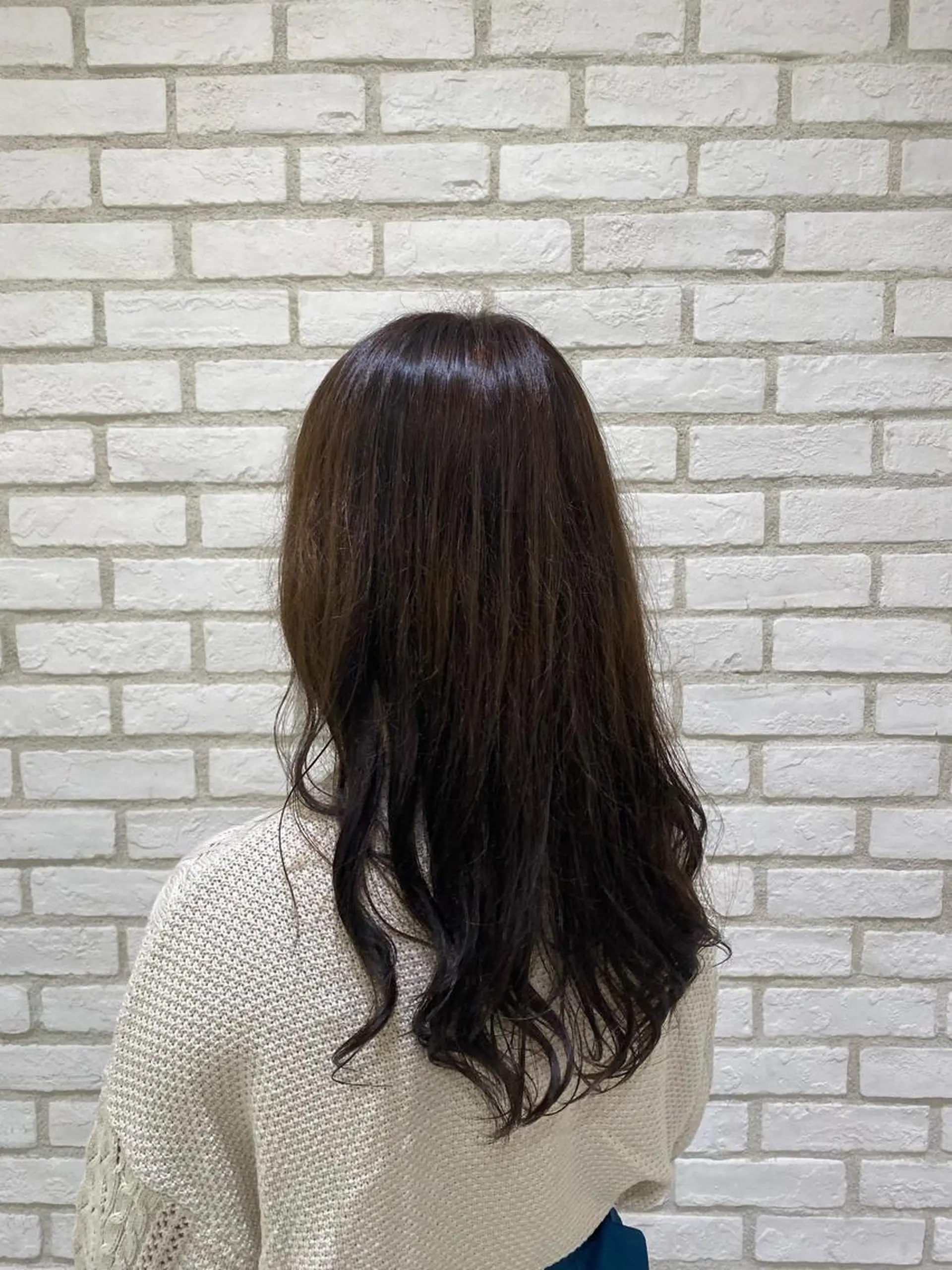 ロング カラー パーマ モデル募集中 松原京のヘアスタイル