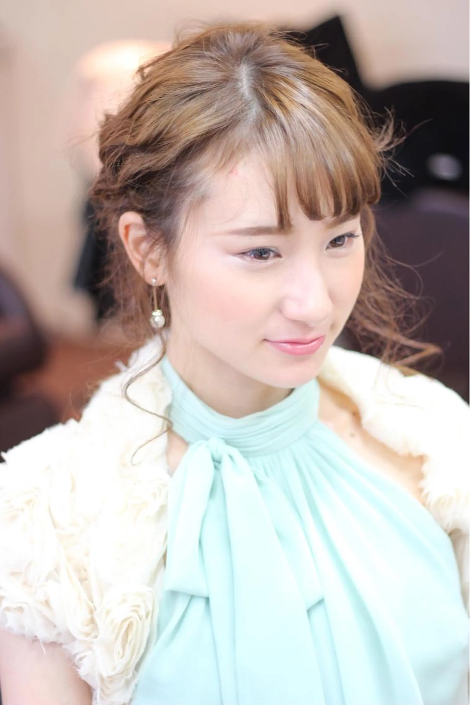 ミディアム セミロング ロング カラー パーマ ヘアアレンジ 成松 勇治のヘアスタイル