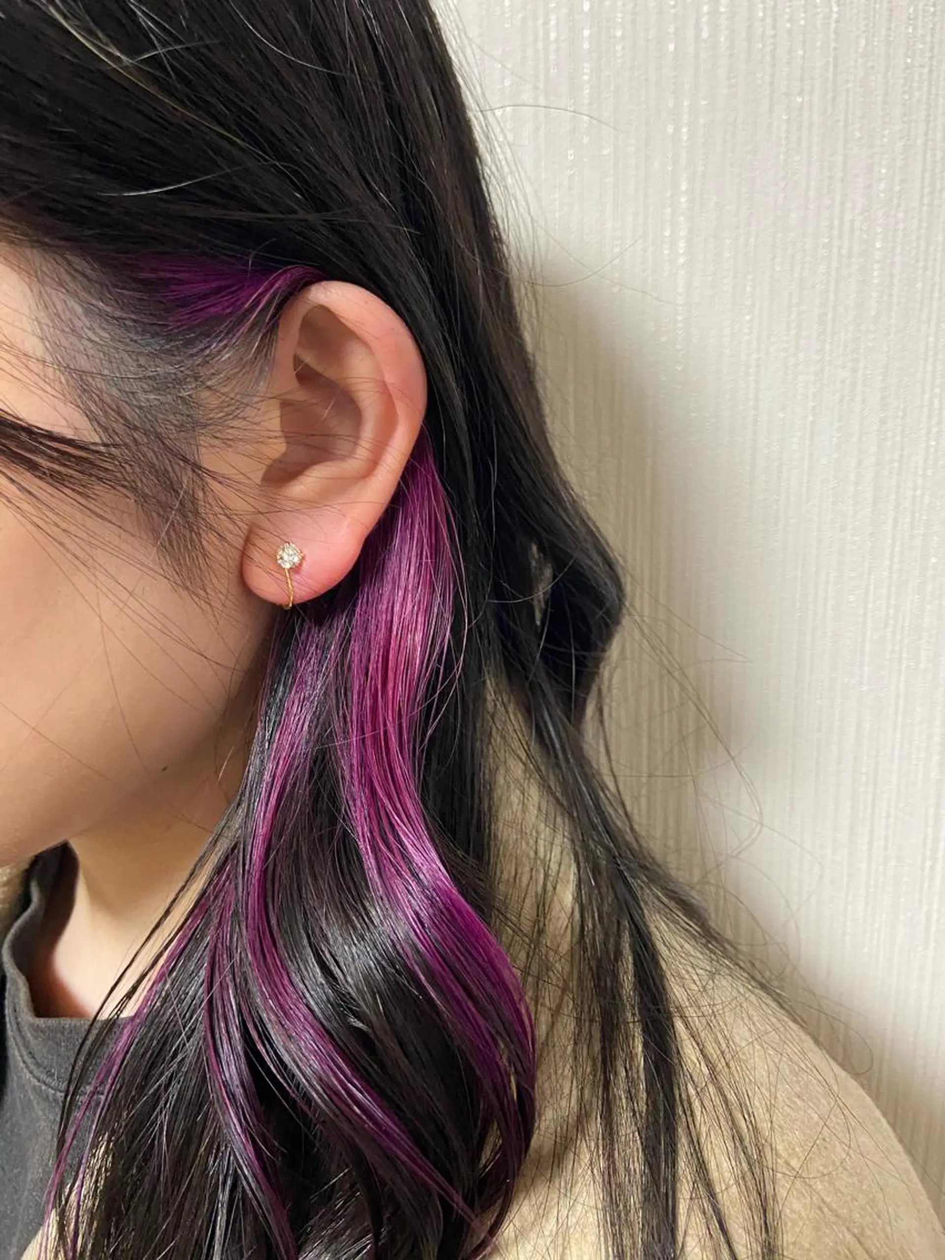 ロング カラー ブリーチ イヤリングカラー ヘアカラー 後藤 卓哉のヘアスタイル