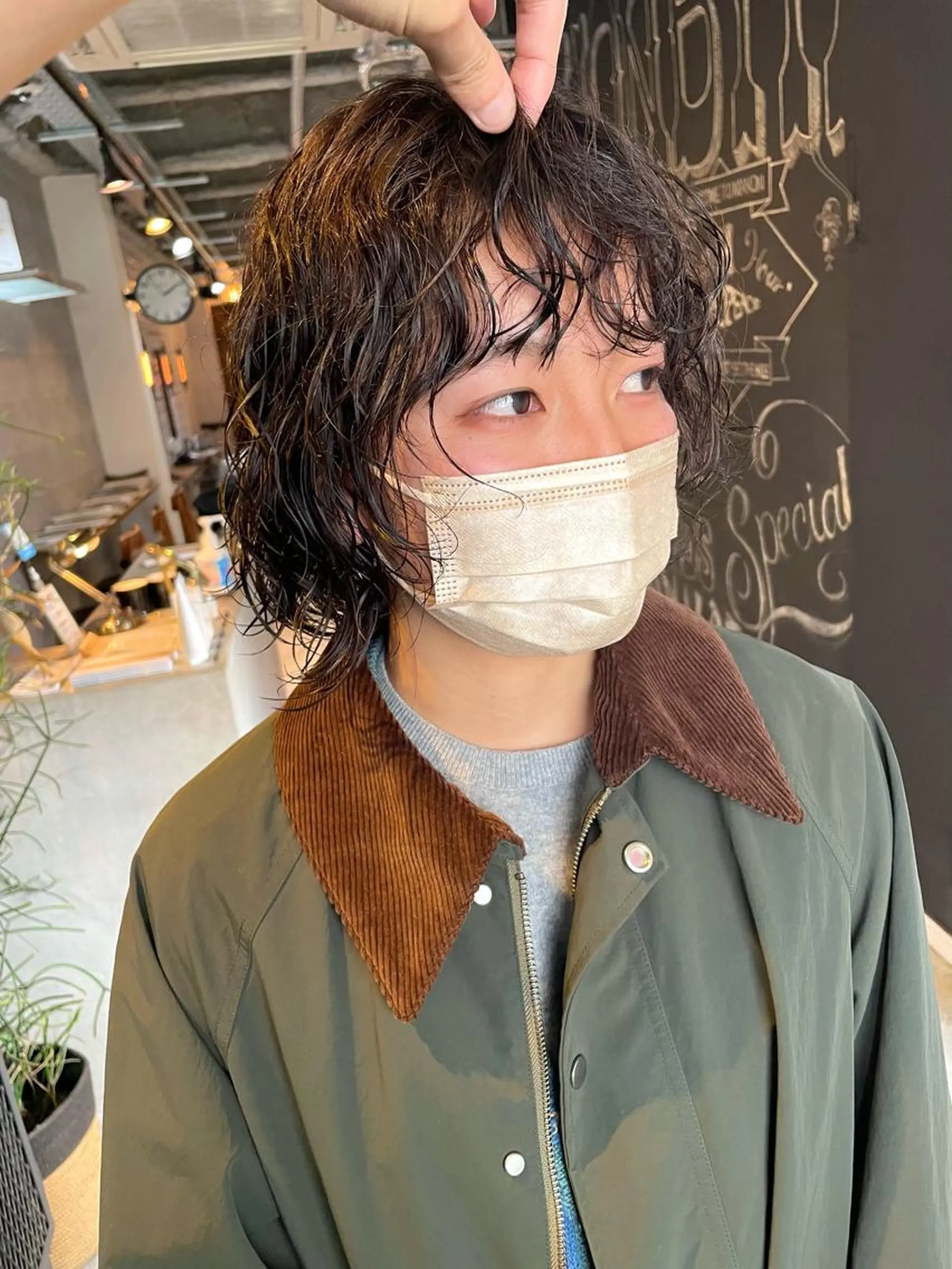 ショート パーマ カット パーマ トリートメント メンズヘア/レイヤー /ボブ山内春輝のヘアスタイル