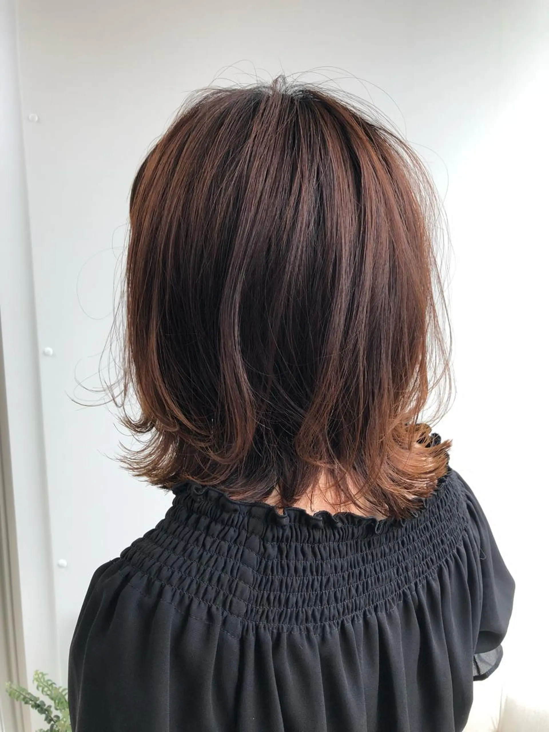 ミディアム カラー レイヤーカット✂️ 横浜No1♡下鳥翔子のヘアスタイル