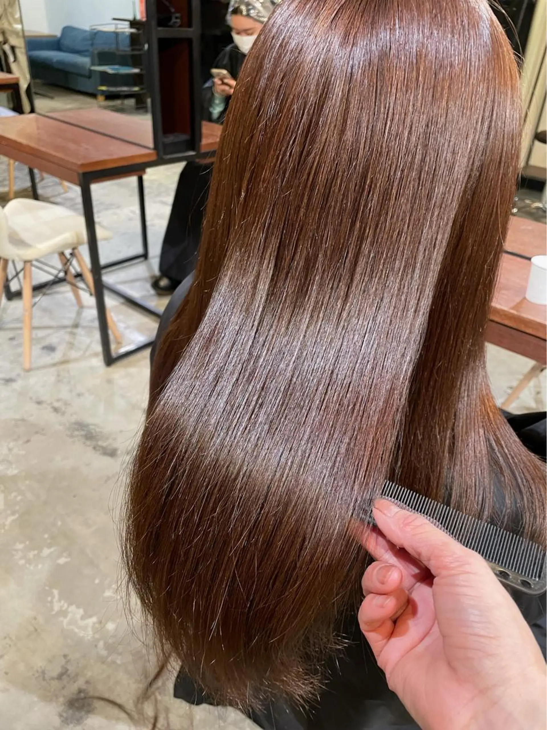 ロング ボブ エクステ ハイライト 髪質改善 韓国風ヘア トリートメント ☀️Luana☀️ 公式/大通のヘアスタイル