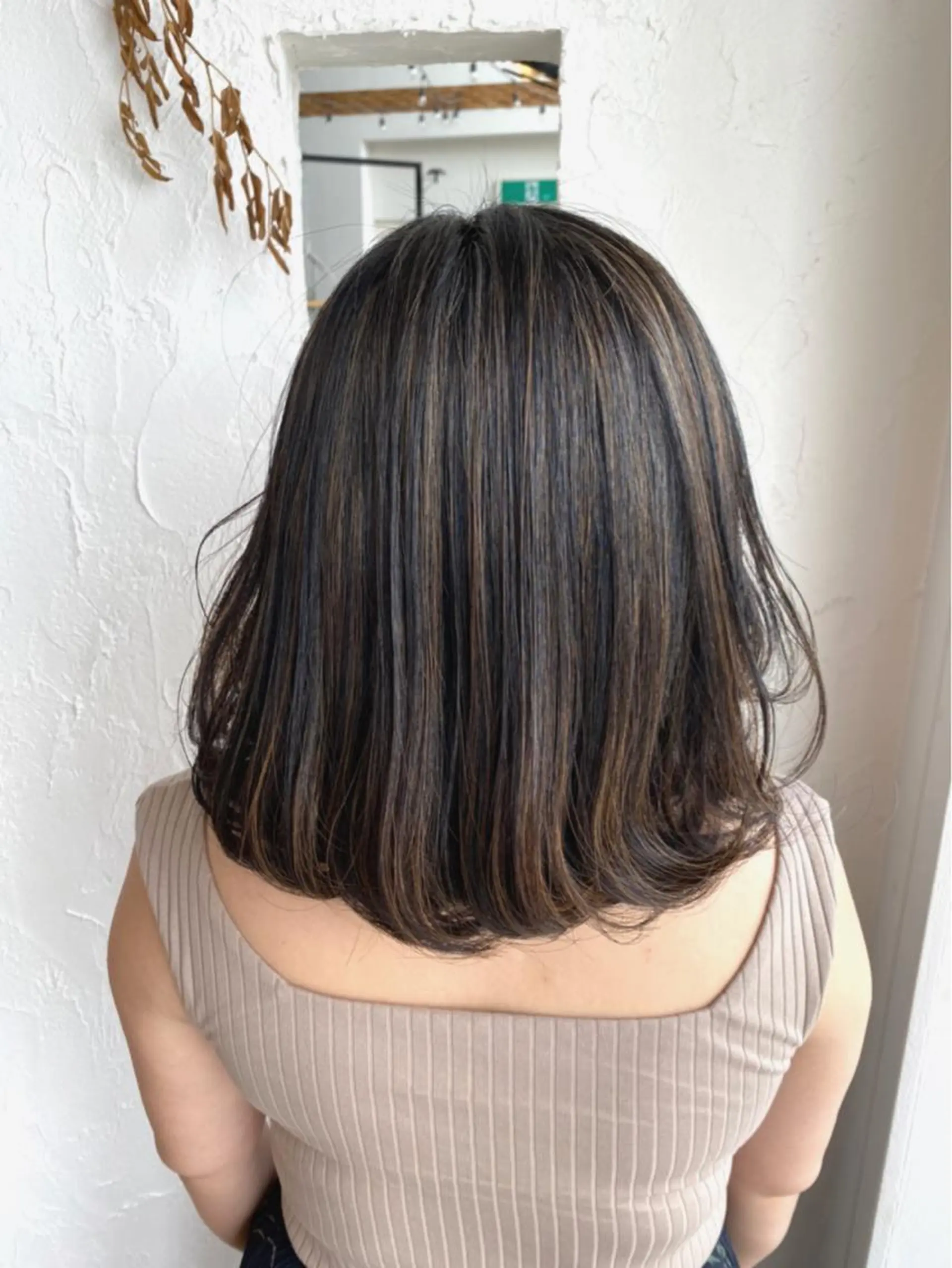 ミディアム カラー パーマ 豊橋美容院 ソンリエのヘアスタイル