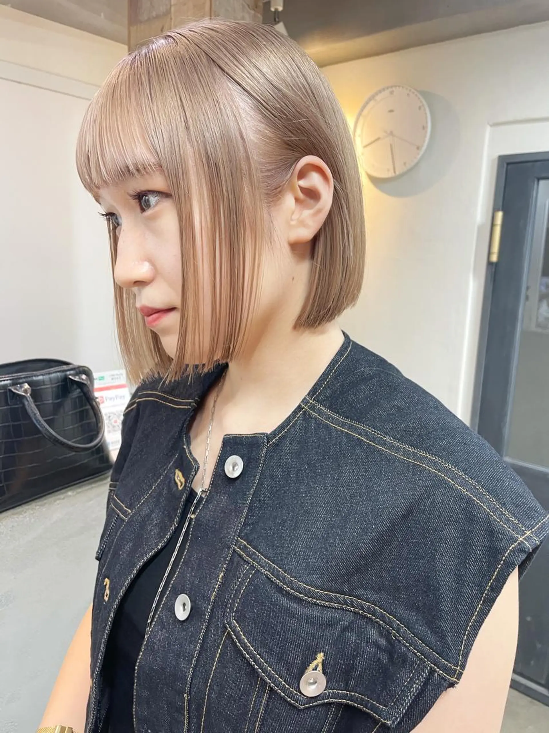 ショート カラー ヘアアレンジ 丸山渉/表参道 レイヤーボブのヘアスタイル
