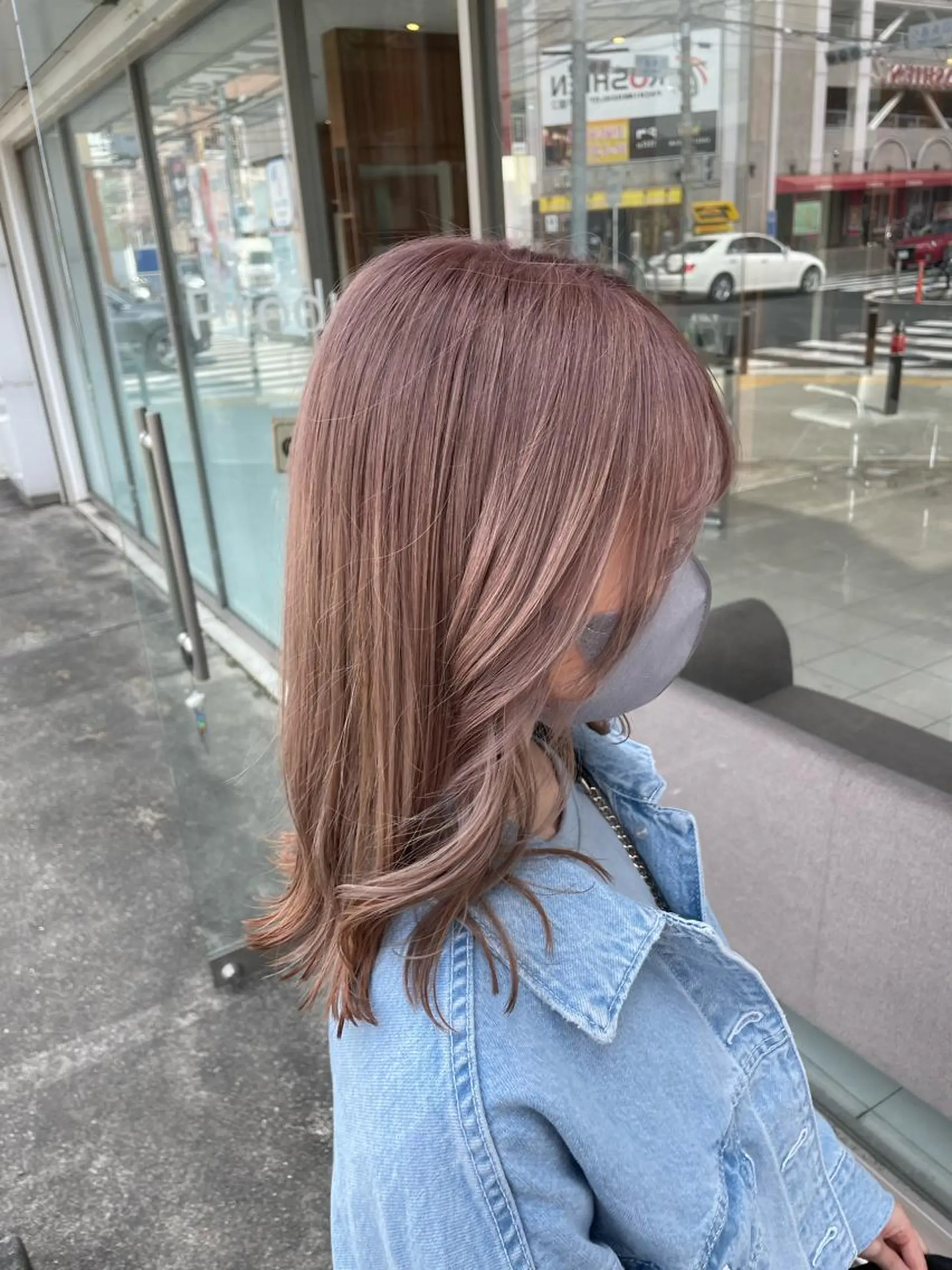 セミロング カラー ラベンダーカラー ☪︎⋆ hair & eye yuka˚✩のマツエク・マツパデザイン