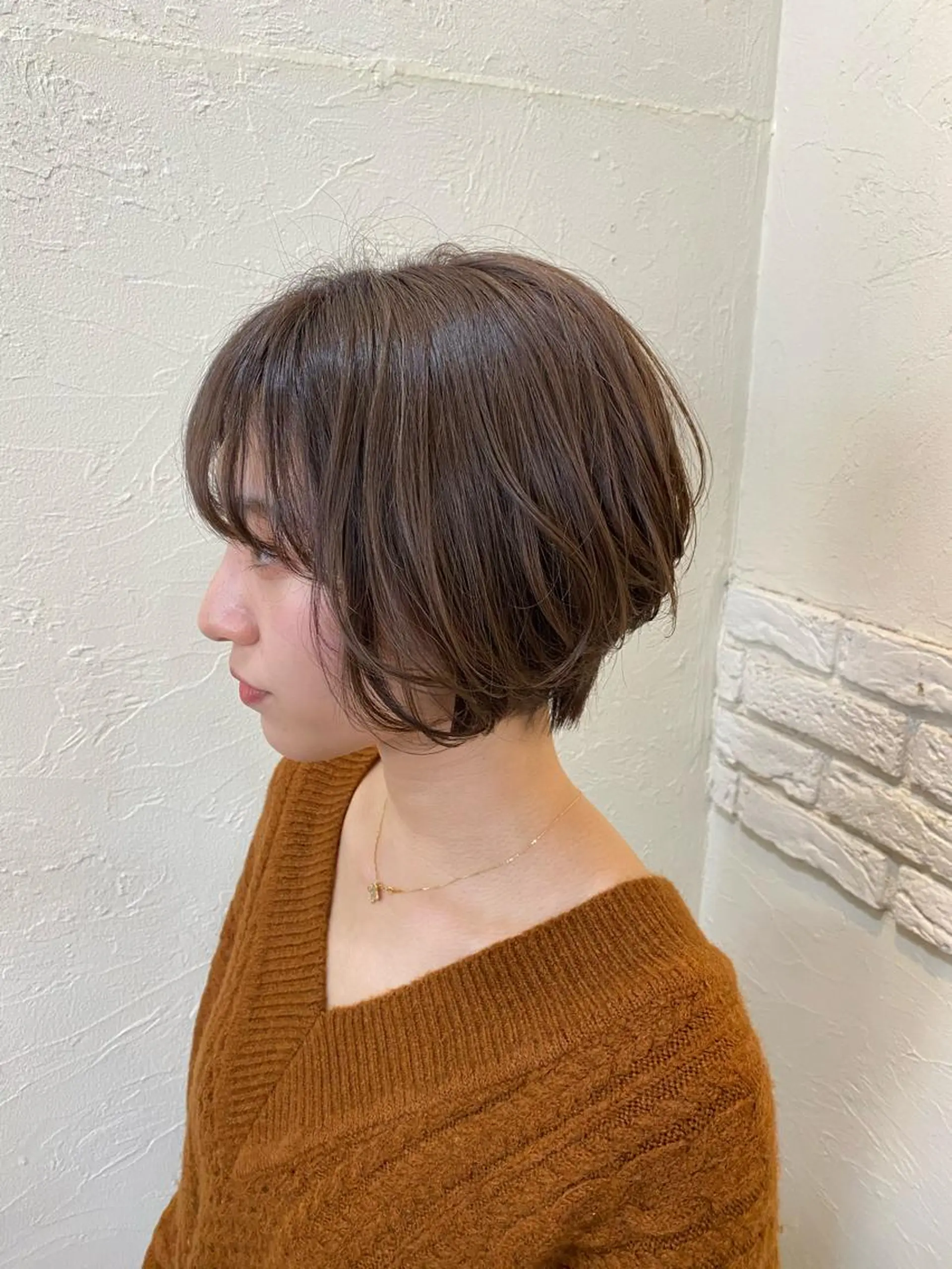 ショート カラー 丸みショート ショートヘア カット ヘアカラー トリートメント ENIF ヤマグチアツコのヘアスタイル