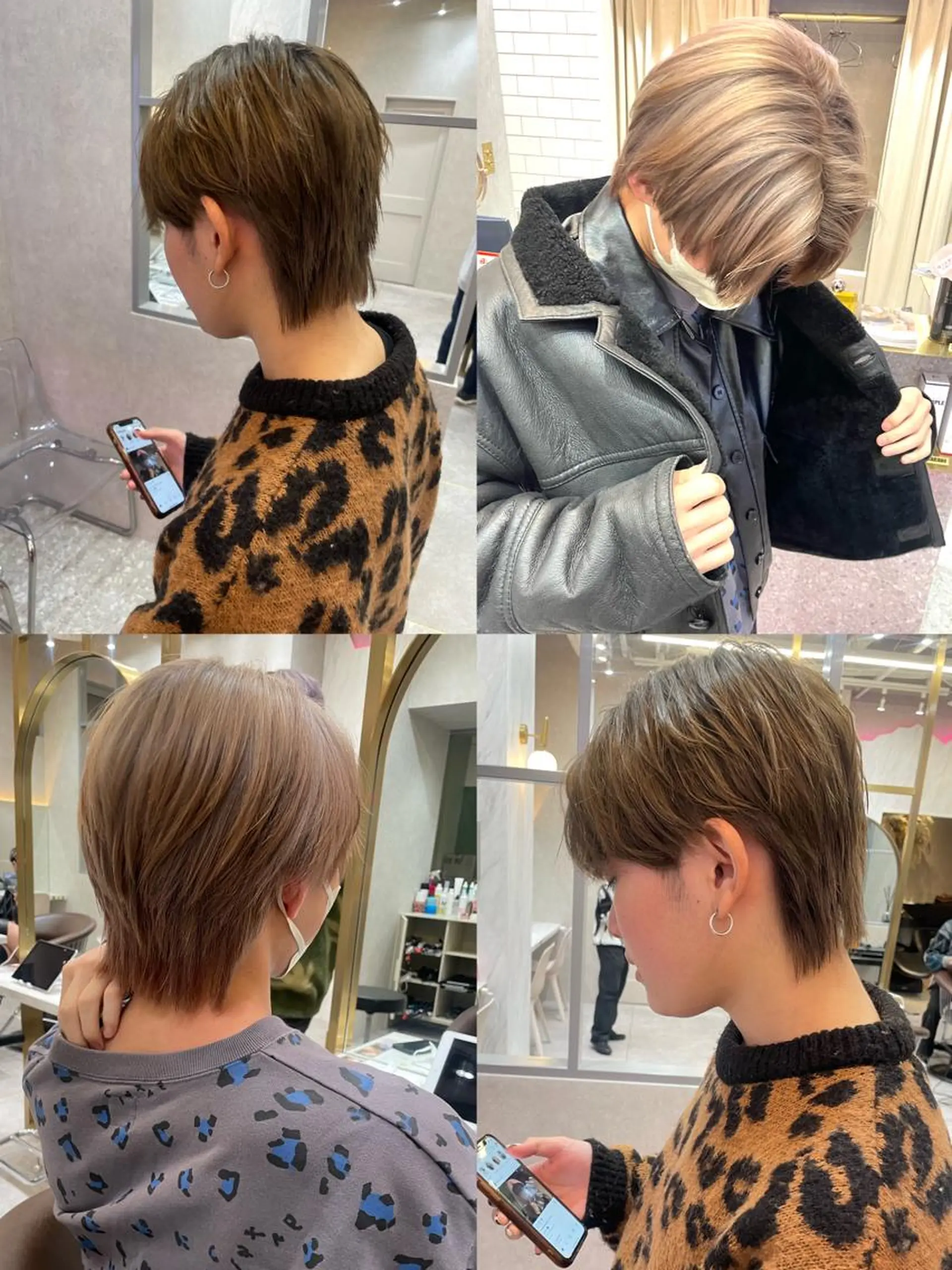 メンズ rina／ベージュ ワンホン/韓国ヘアのヘアスタイル