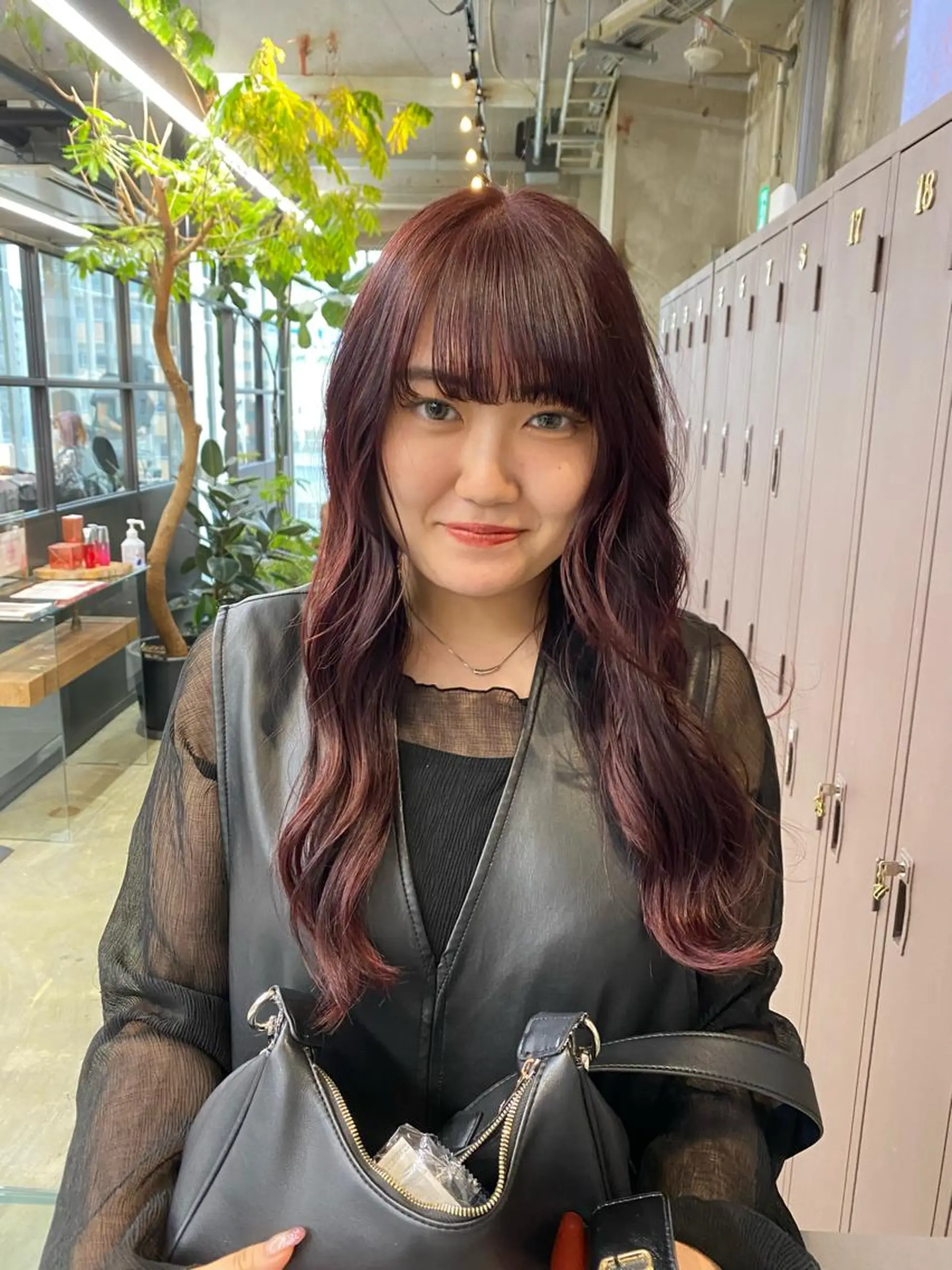 ロング カラー 暖色カラー/オリーブ /ミニボブ/白柳美空のヘアスタイル