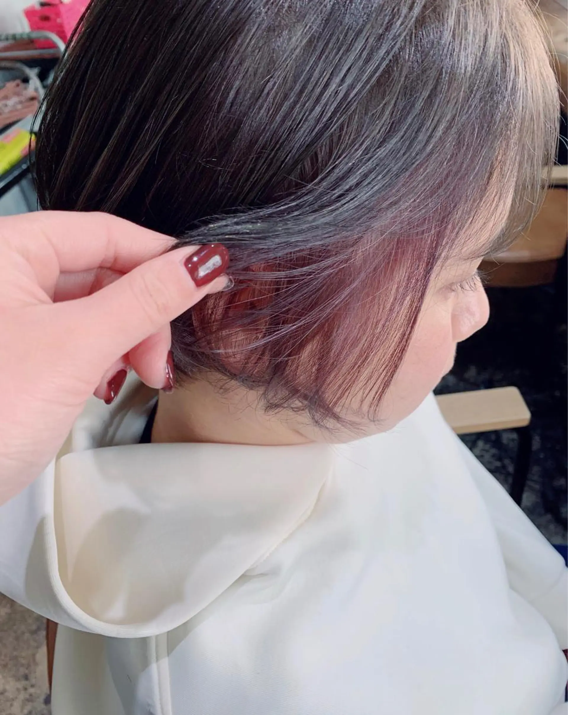 ミディアム カット ヘアカラー トリートメント 山本 みきのヘアスタイル