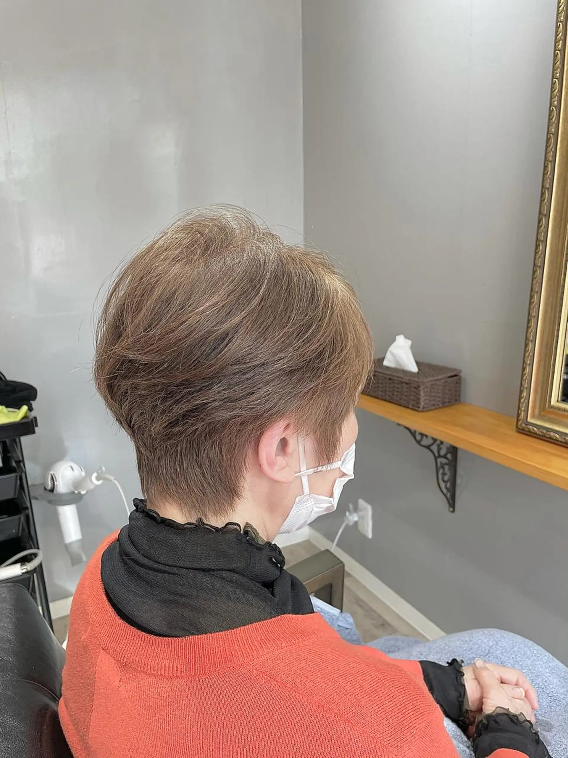 ショート 渡辺俊介 暗髪カラー /美髪矯正/髪質改善のヘアスタイル