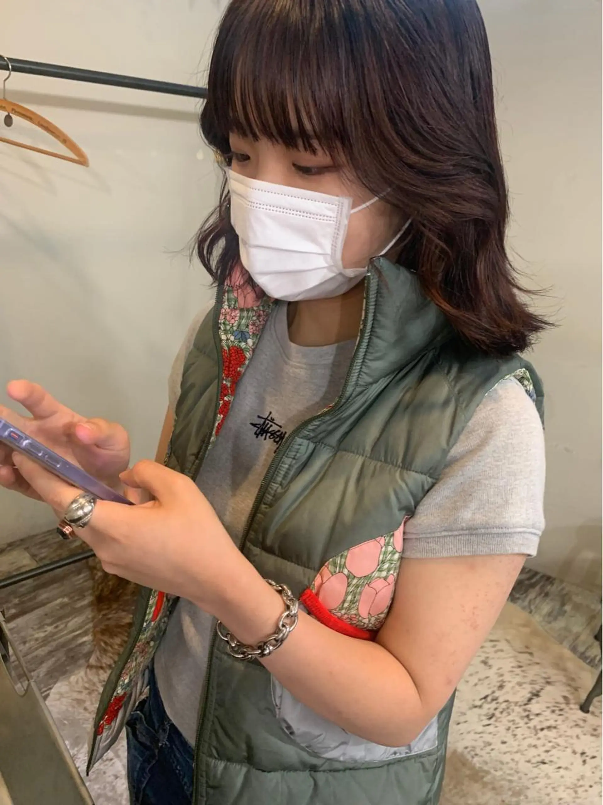 ミディアム レイヤーカット ボブ/顔まわりカット 💫大澤奈緒美のヘアスタイル