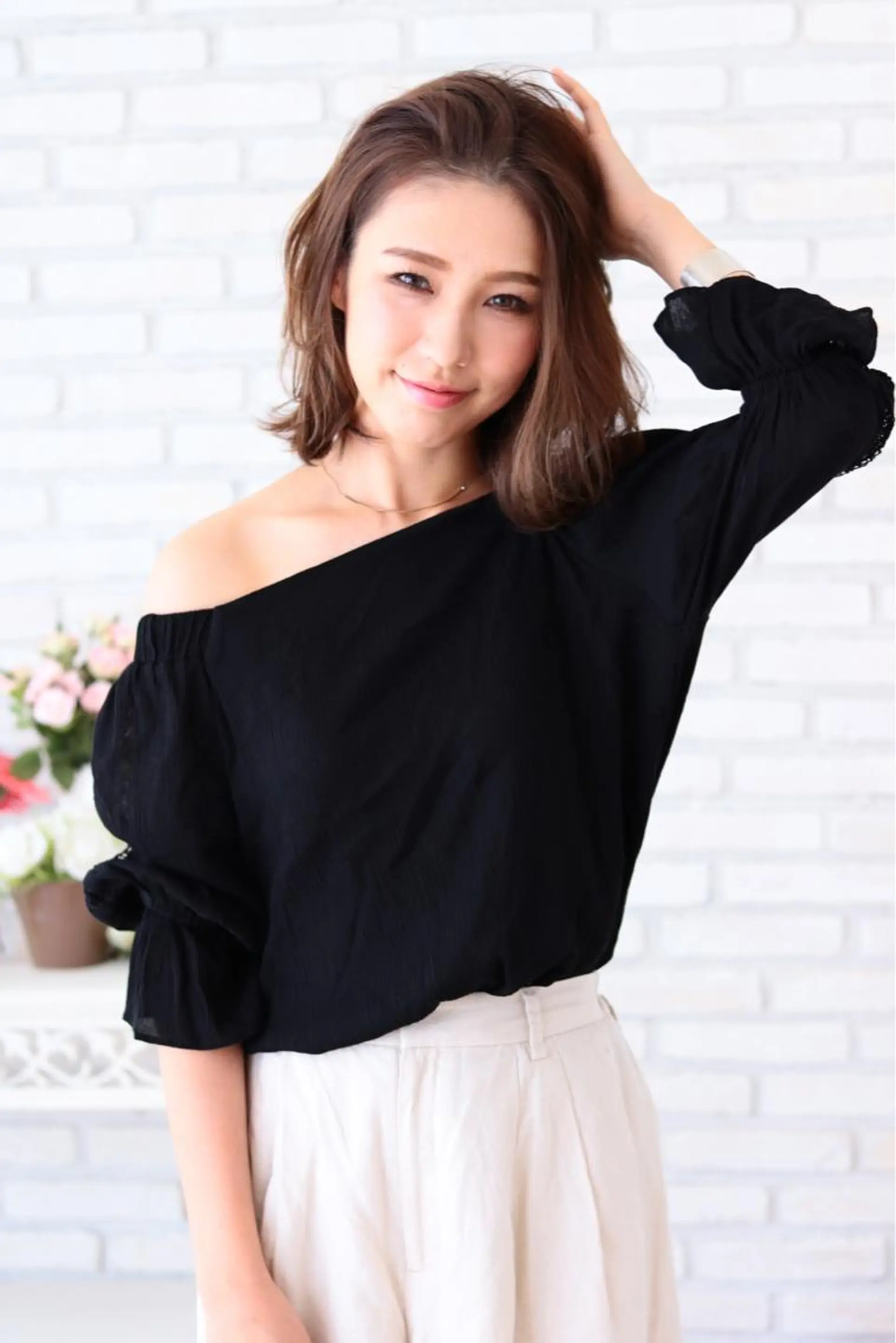 ミディアム カラー カット ヘアカラー トリートメント 髪質改善/縮毛矯正 /青山 早希🐾のヘアスタイル