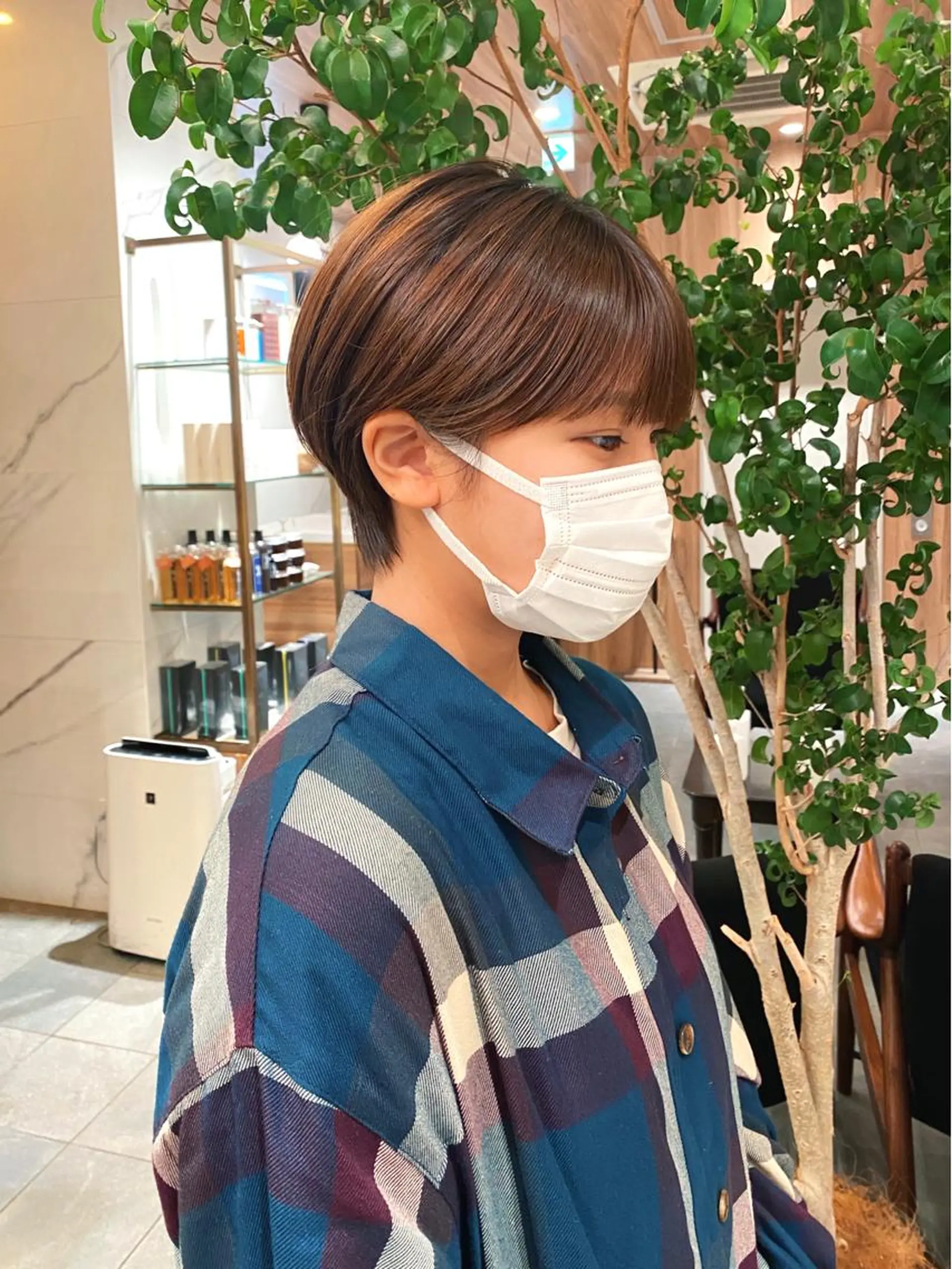 ショート カラー パーマ 丸みショート ショートヘア 🍃服部 雅哉🍃銀座◎のヘアスタイル