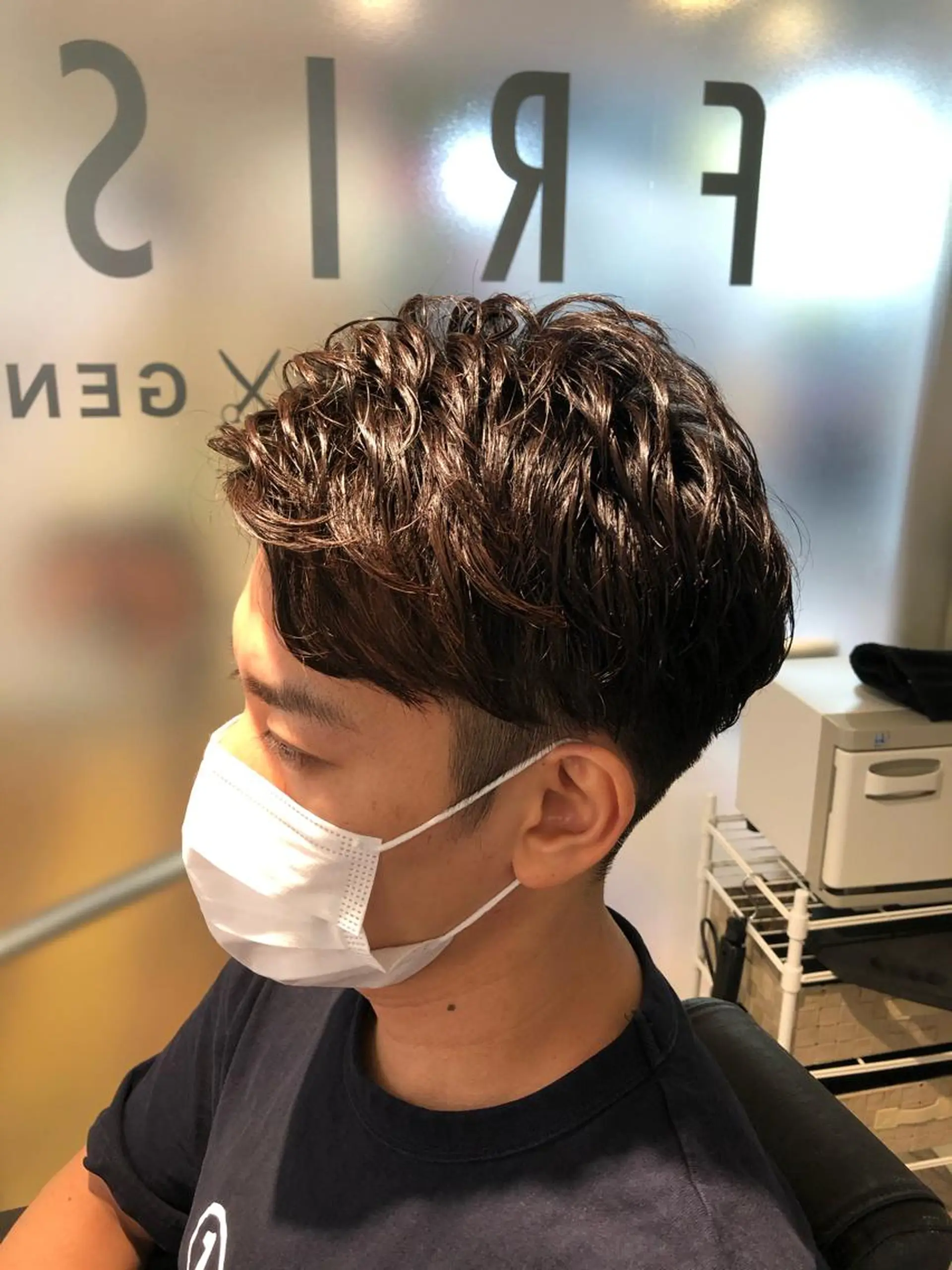 ショート パーマ メンズ カット パーマ bifino.rilune for men所属・rilune matsuoのヘアスタイル