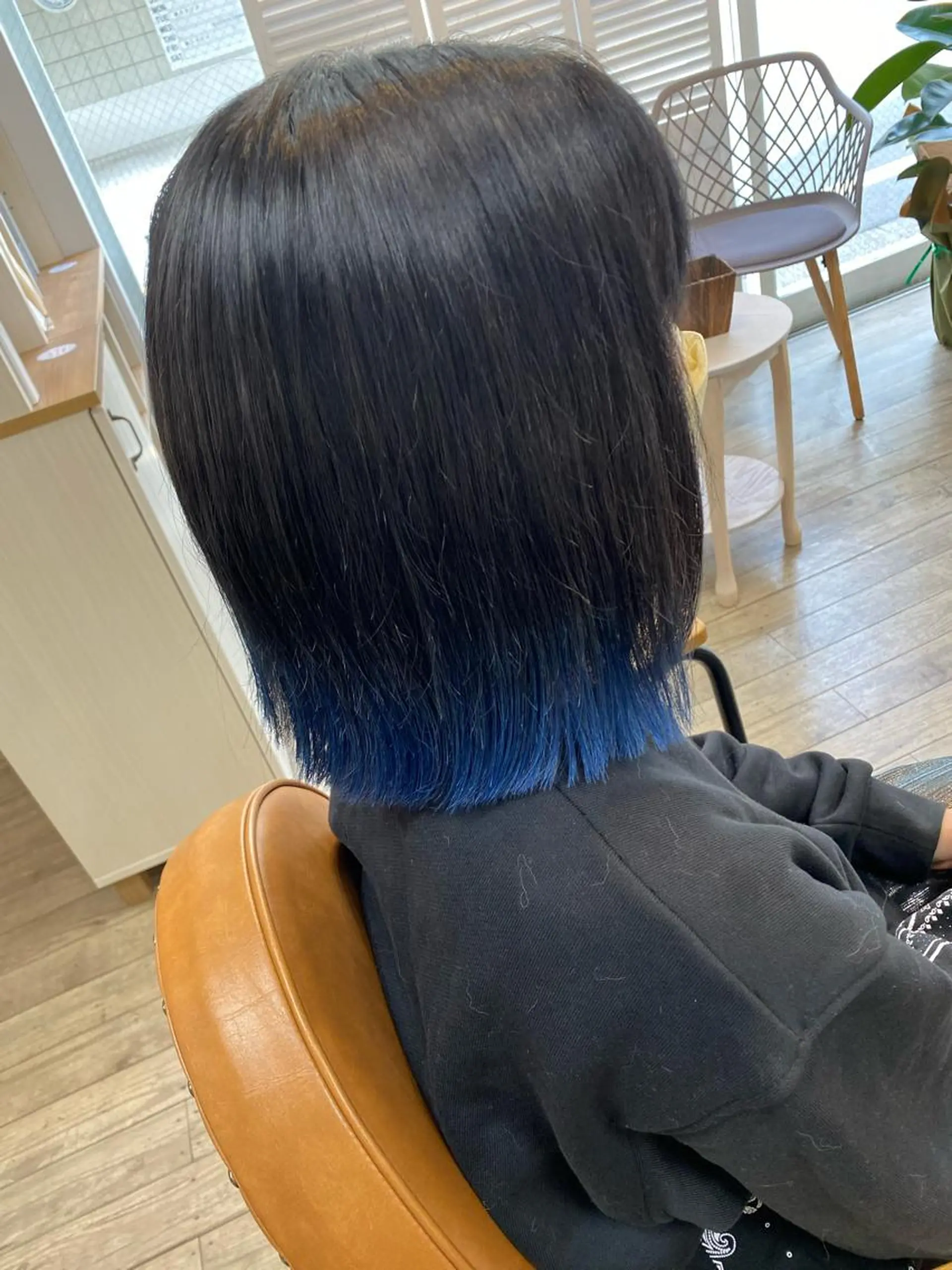 ミディアム カラー ブリーチ ブルーカラー ✨ミニボブ特化✨ ✂︎Raimu✂︎のヘアスタイル