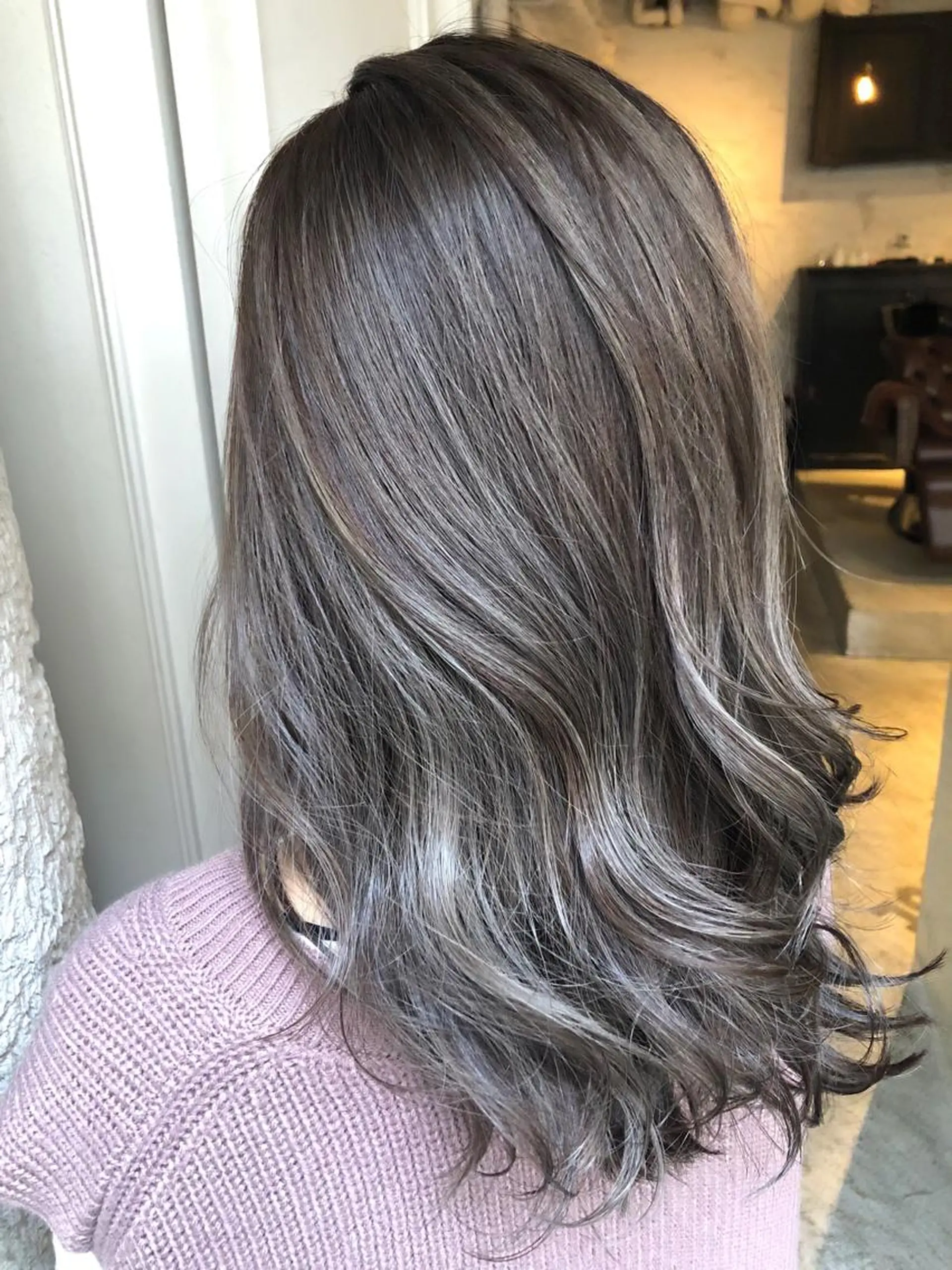 ロング カラー ヘアアレンジ 🤎艶髪×透明感🤎 【𝙔𝙐𝙕𝙐】のヘアスタイル