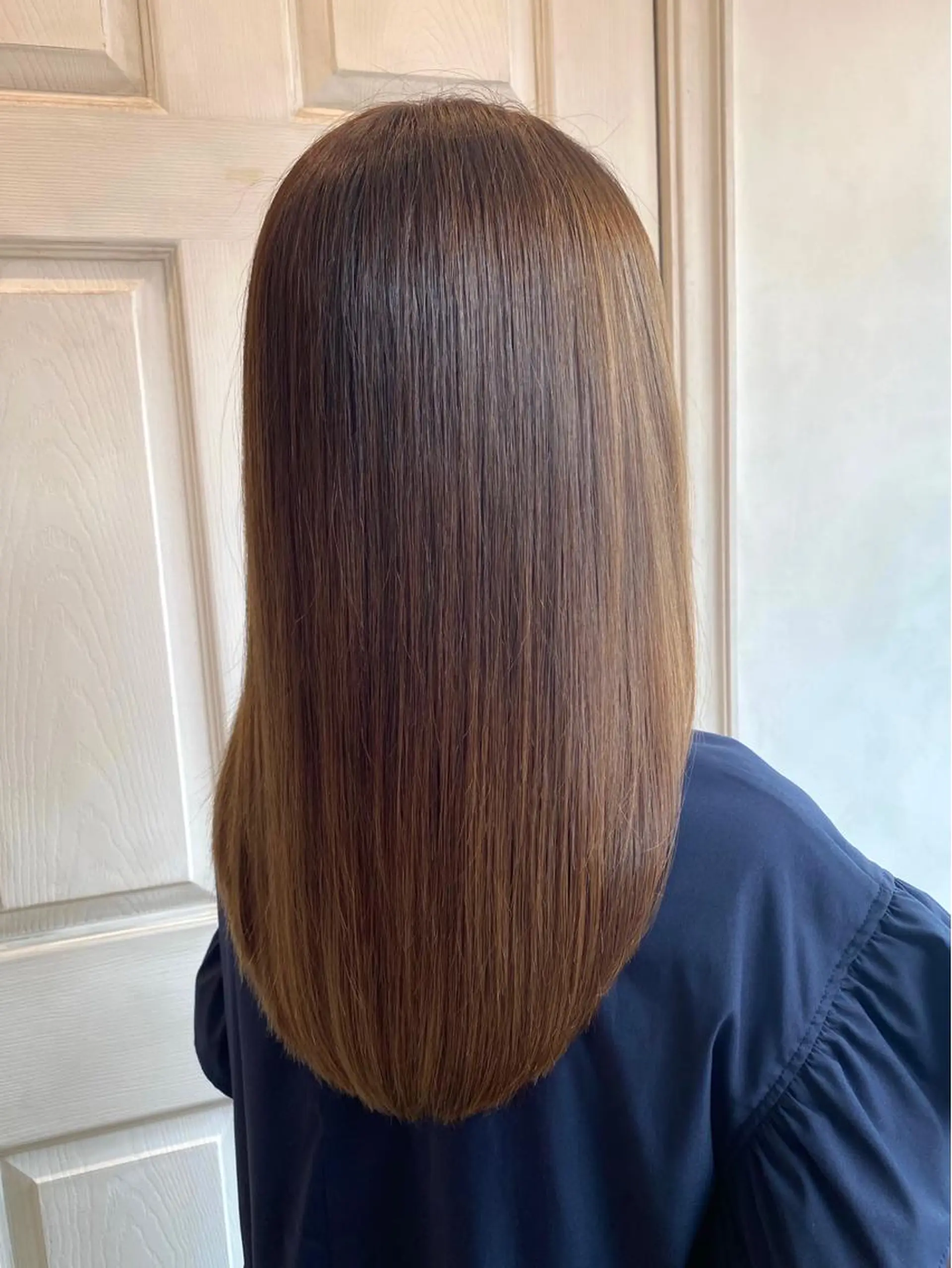 ロング 伸ばしかけ 縮毛矯正 縮毛矯正 千 田のヘアスタイル