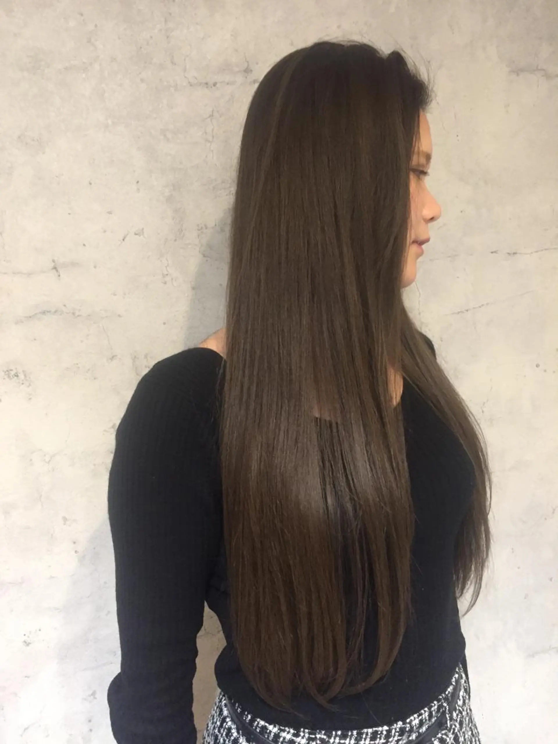 ロング カラー トリートメント ヘアセット 髪質改善&ブリーチ 伊勢 祐一郎のヘアスタイル