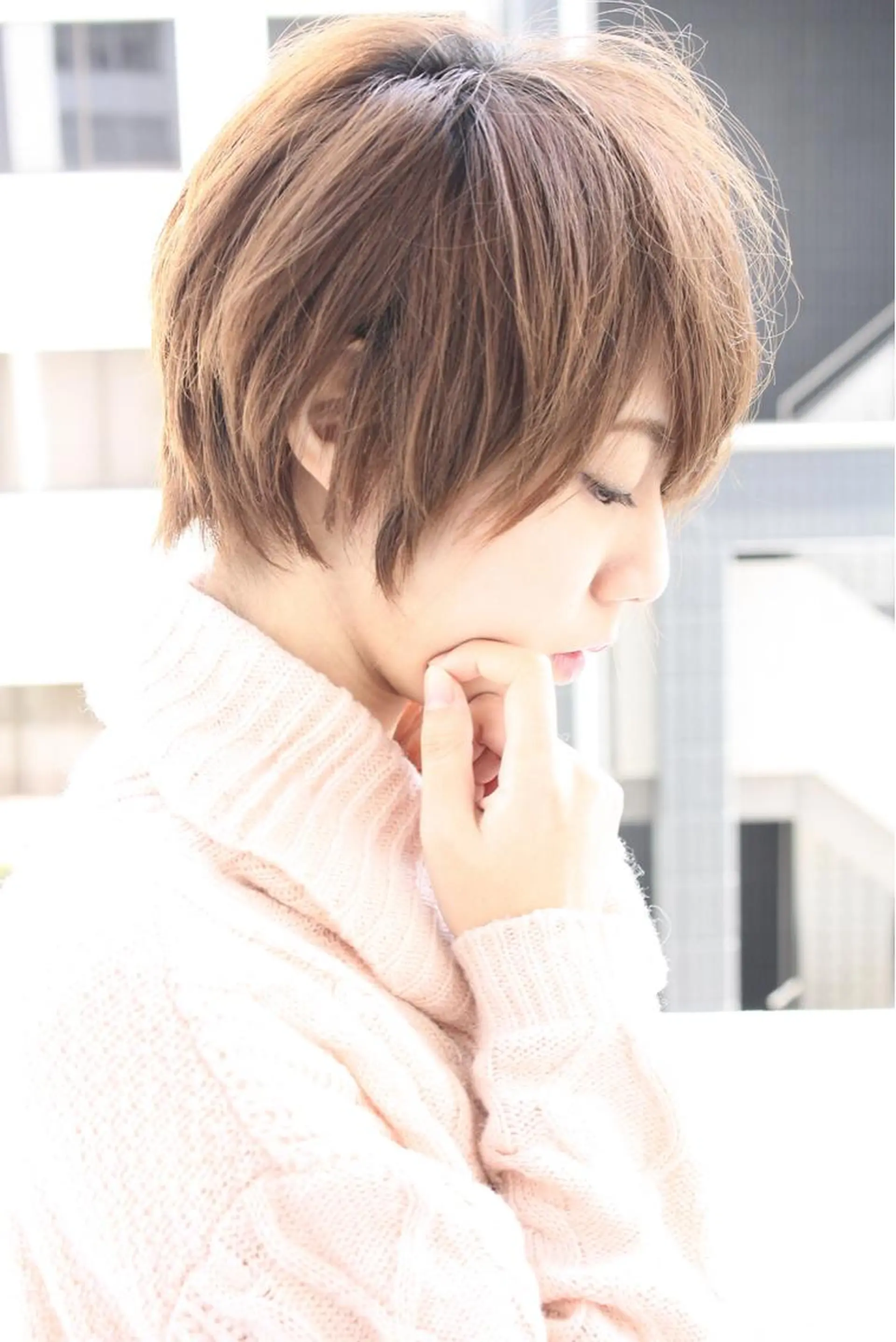 ショート カラー パーマ tuuli トゥーリのヘアスタイル